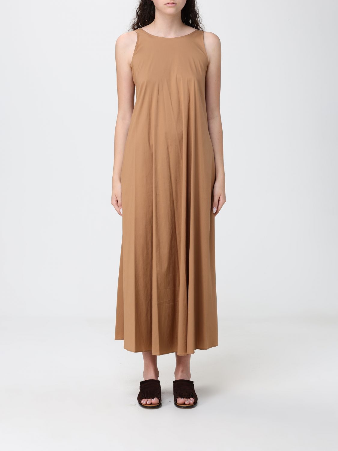 Max Mara Dress Woman Camel
