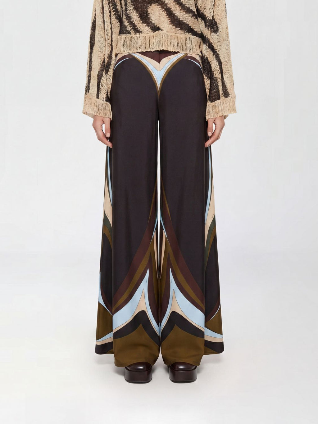 Pucci Pants Woman Kaki