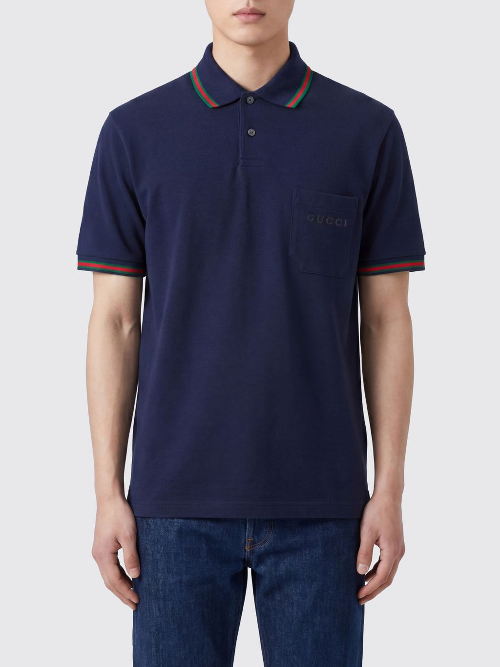 Gucci Polo Shirt Men Blue