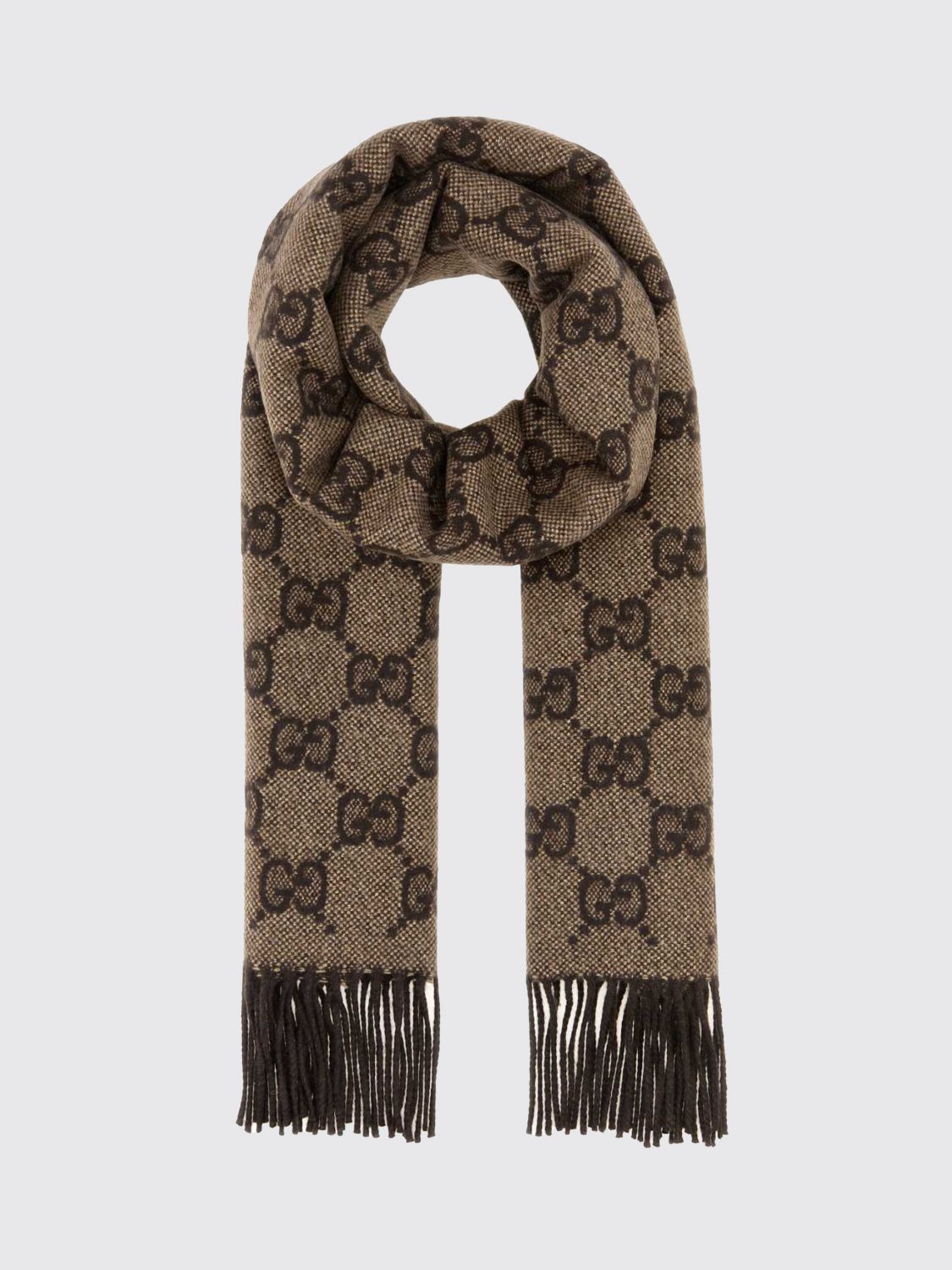 Gucci Scarf Woman Brown