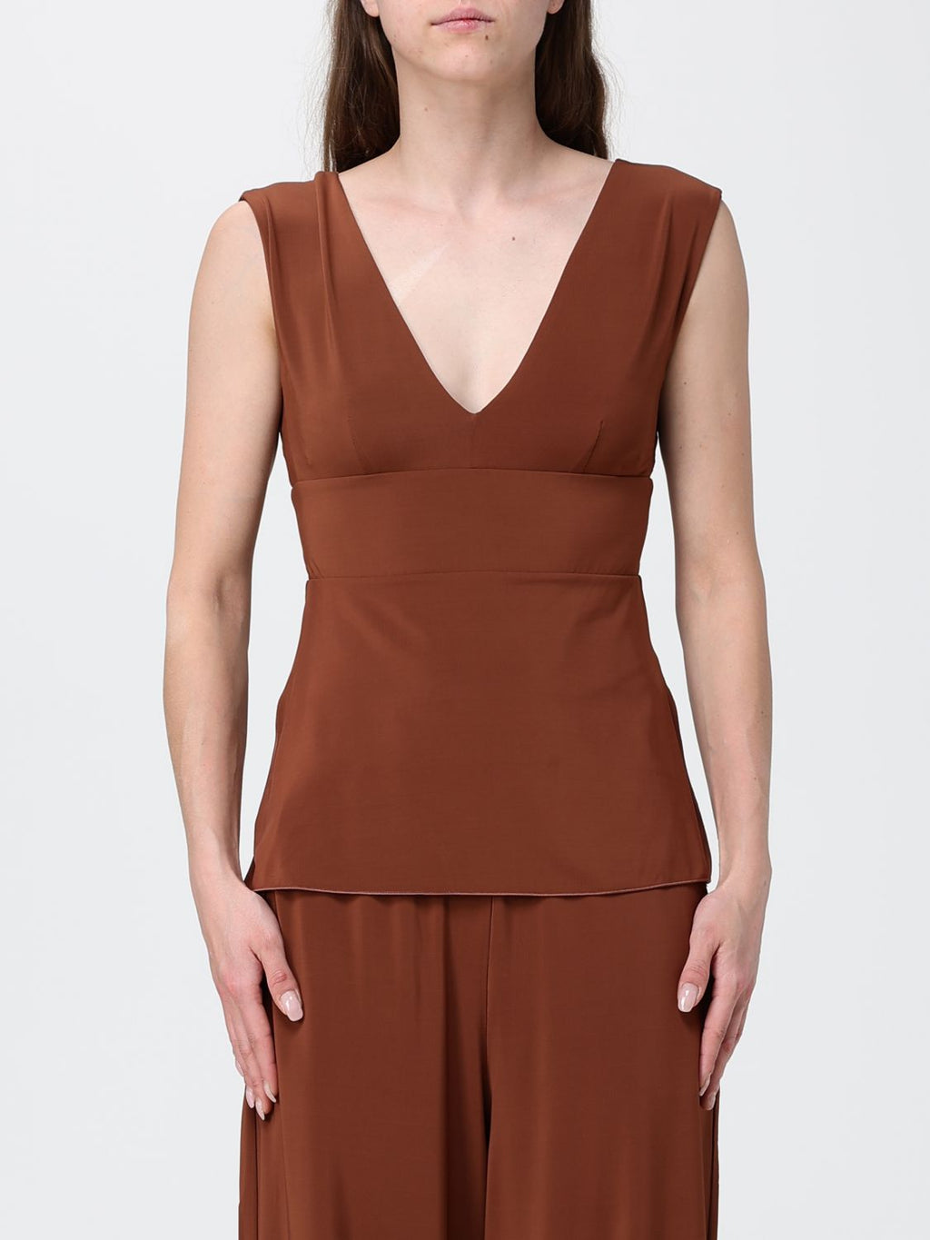 Max Mara Top Woman Brown