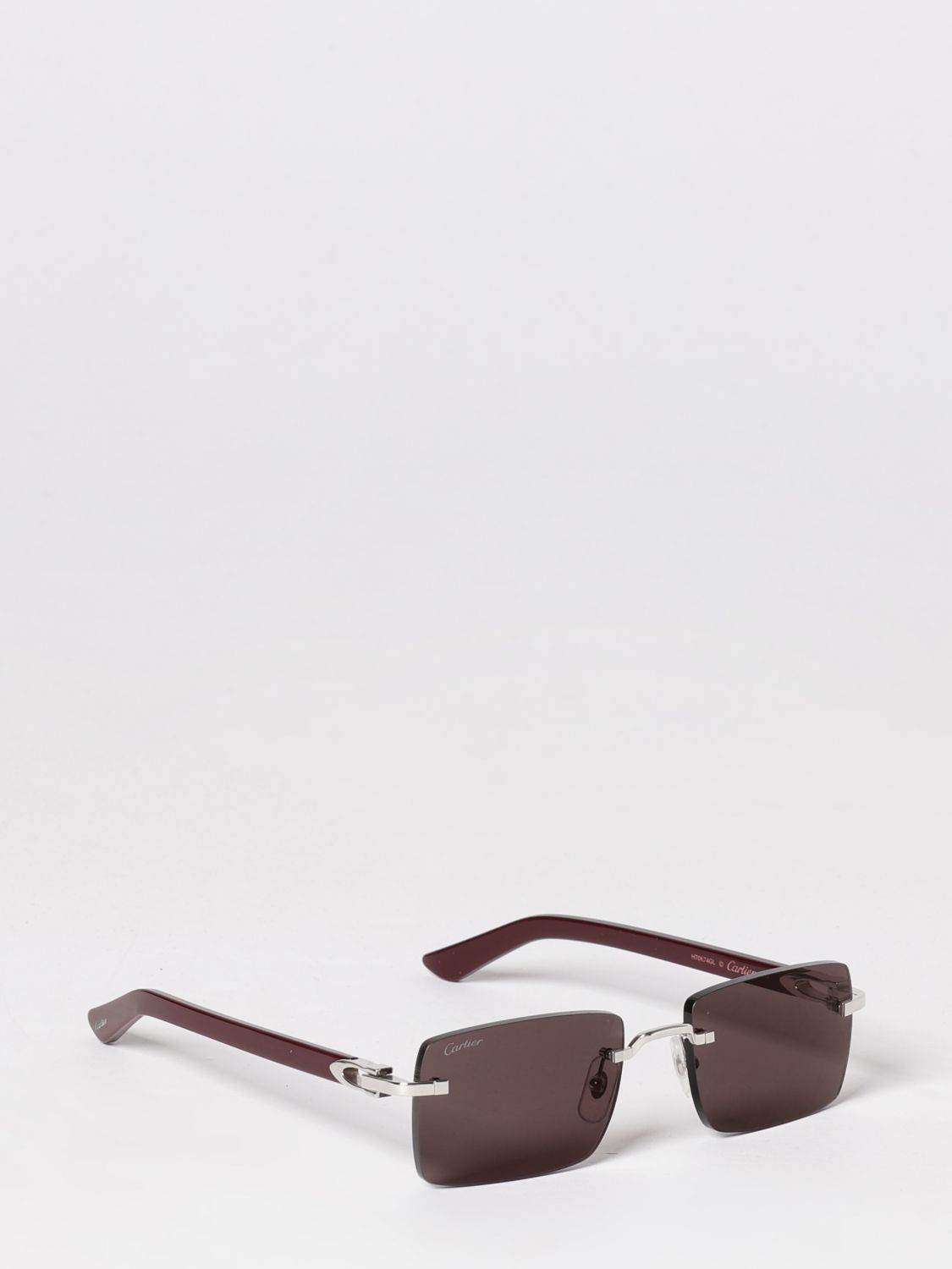 Cartier Sunglasses Men Silver