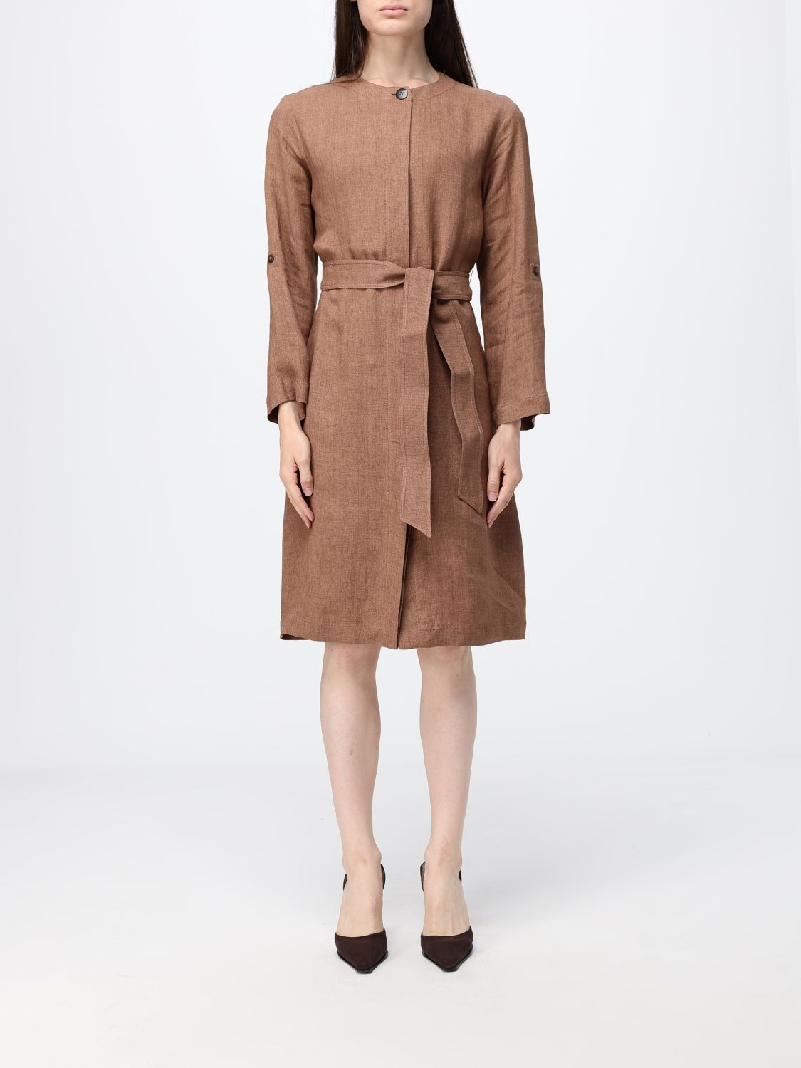 Max Mara Studio Dress Woman Mud