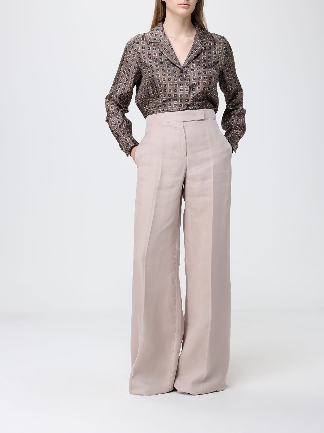 Max Mara Pants Woman Camel