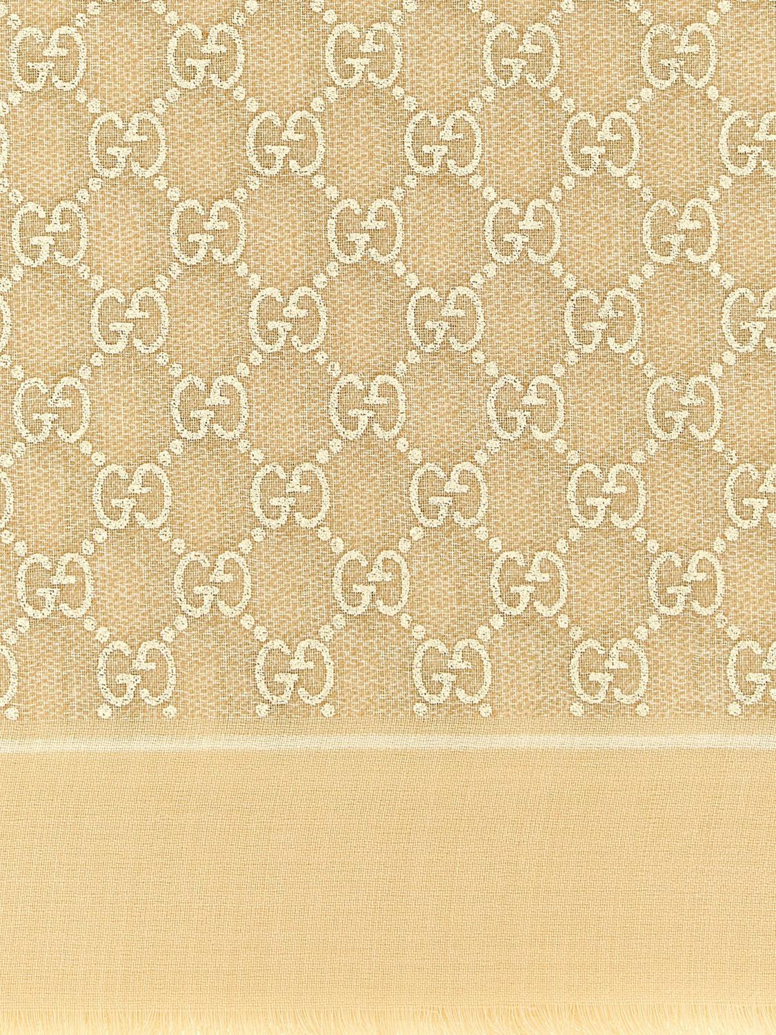 Gucci Neck Scarf Woman Beige