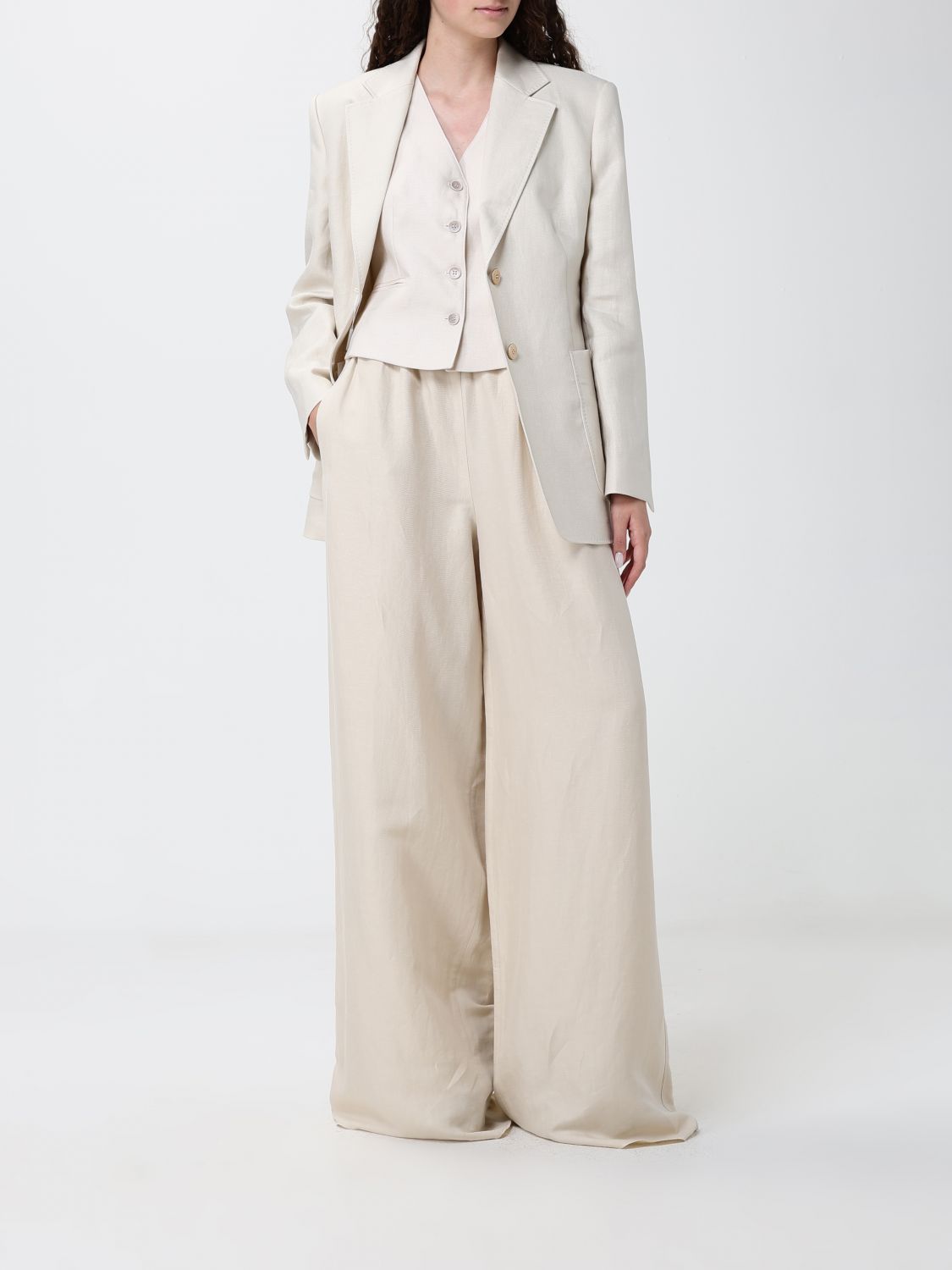Max Mara Pants Woman Beige