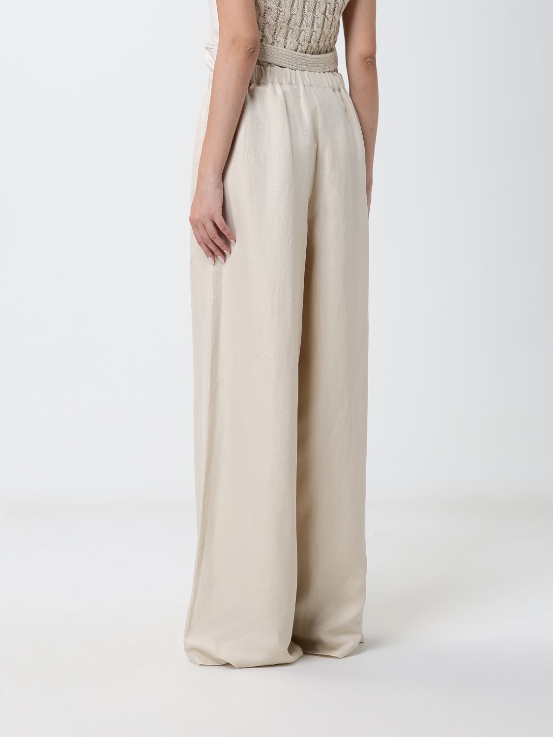 Max Mara Pants Woman Beige