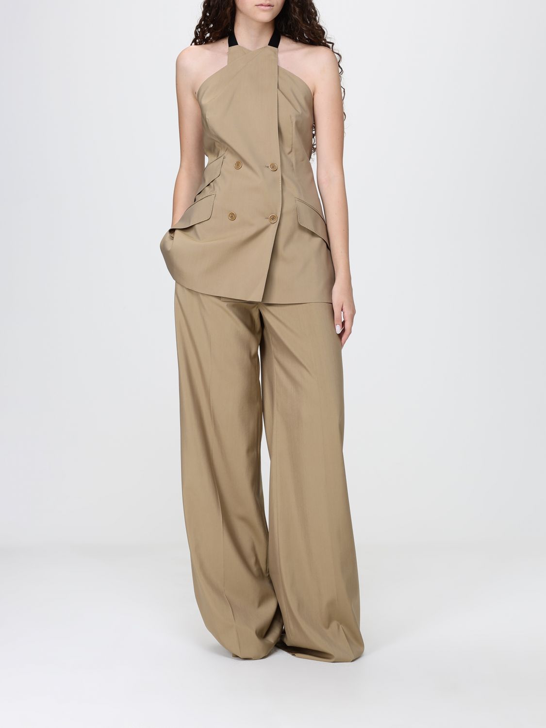 Max Mara Waistcoat Woman Camel