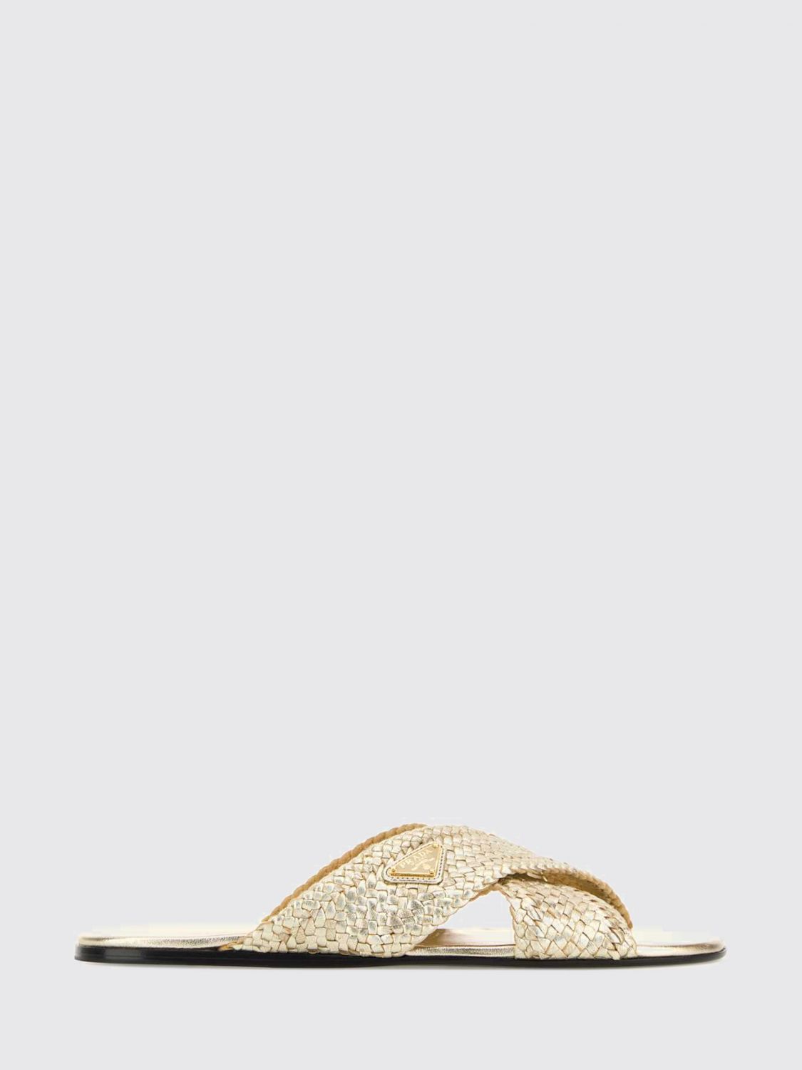 Prada Heeled Sandal Woman Gold