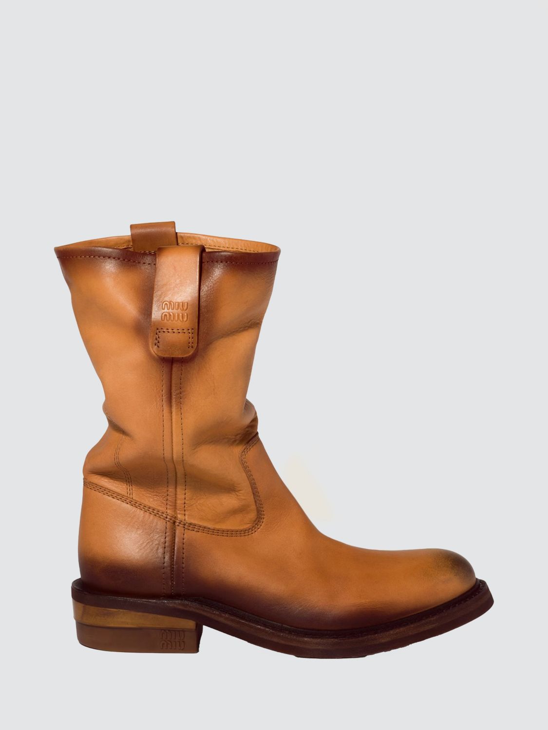Miu Miu Boots Woman Leather