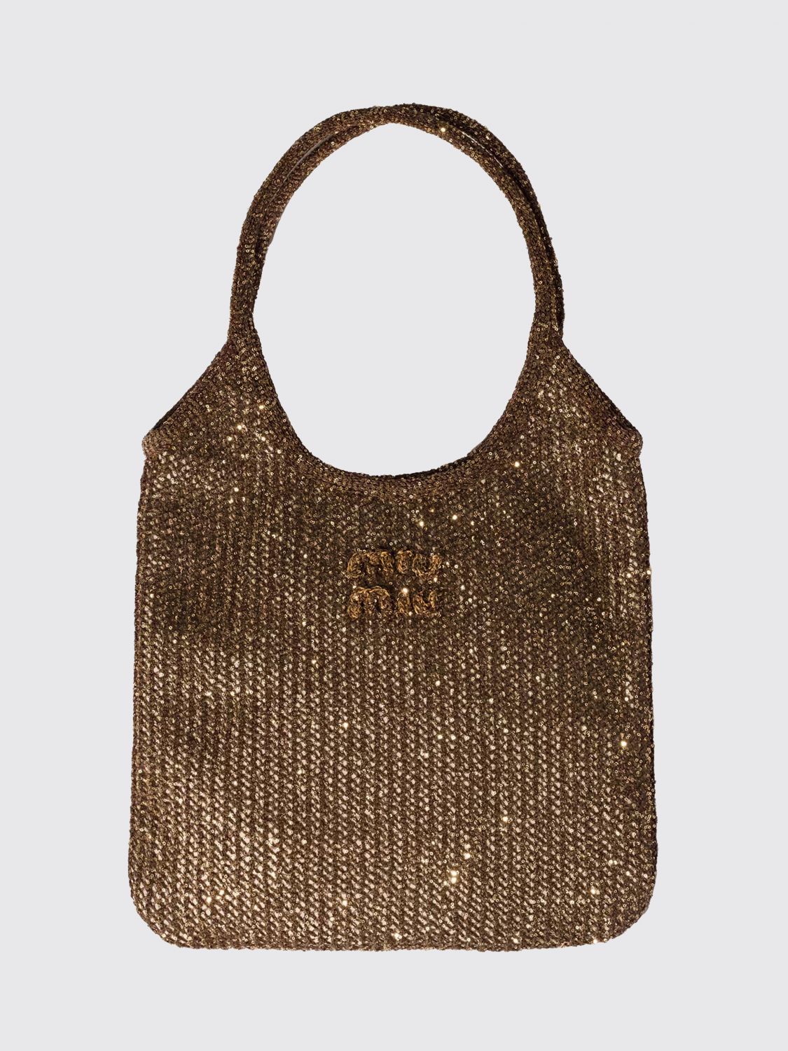 Miu Miu Shoulder Bag Woman Beige