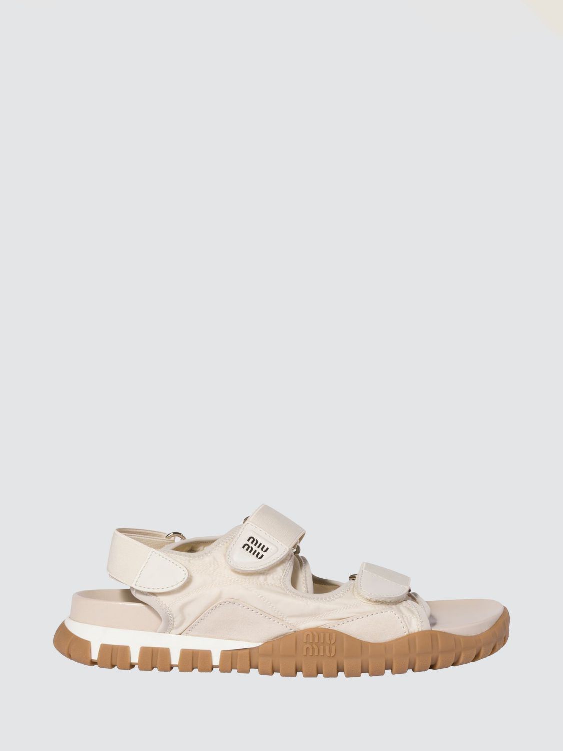 Miu Miu Heeled Sandal Woman Ivory