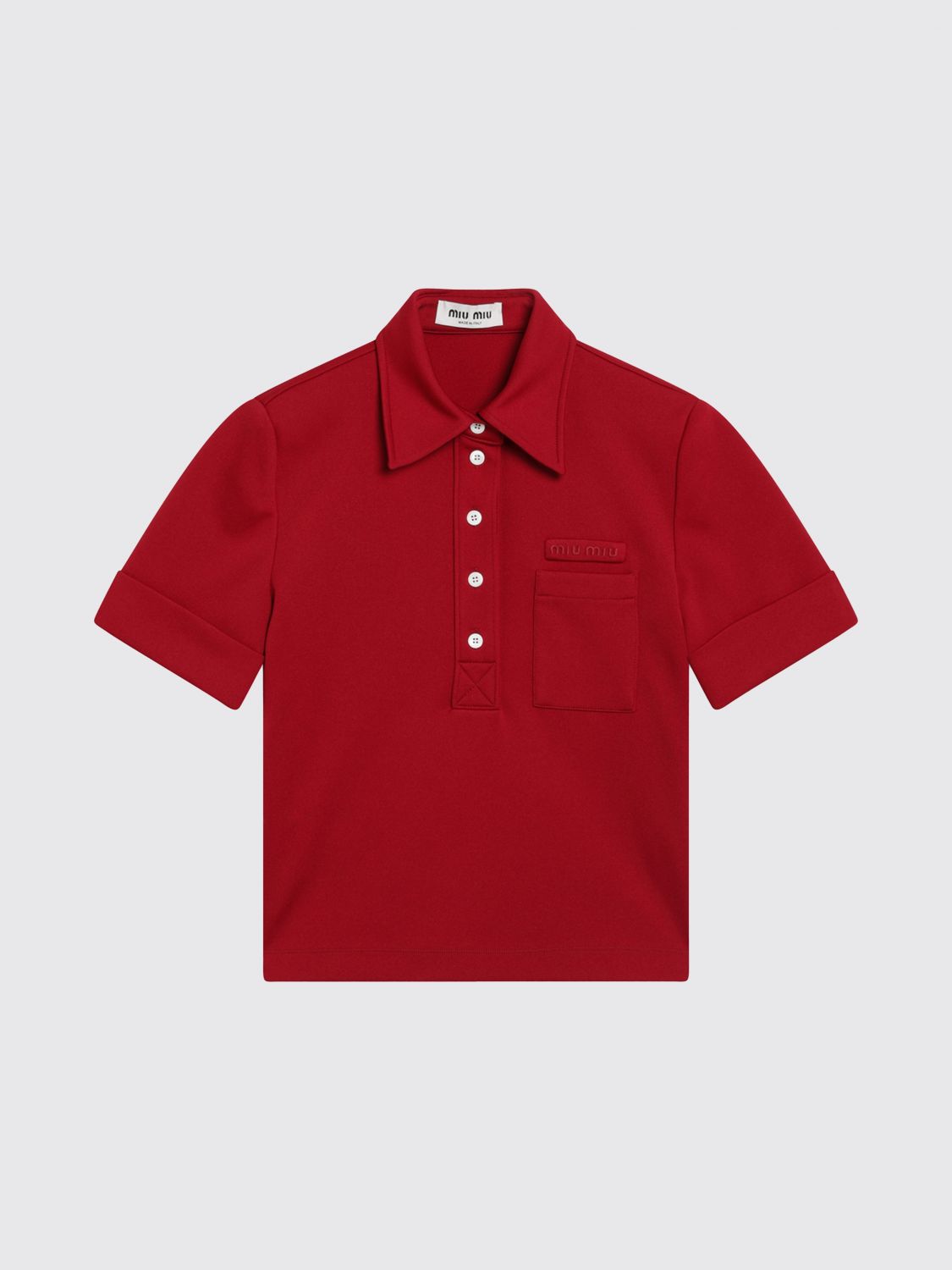Miu Miu Polo Shirt Woman Red