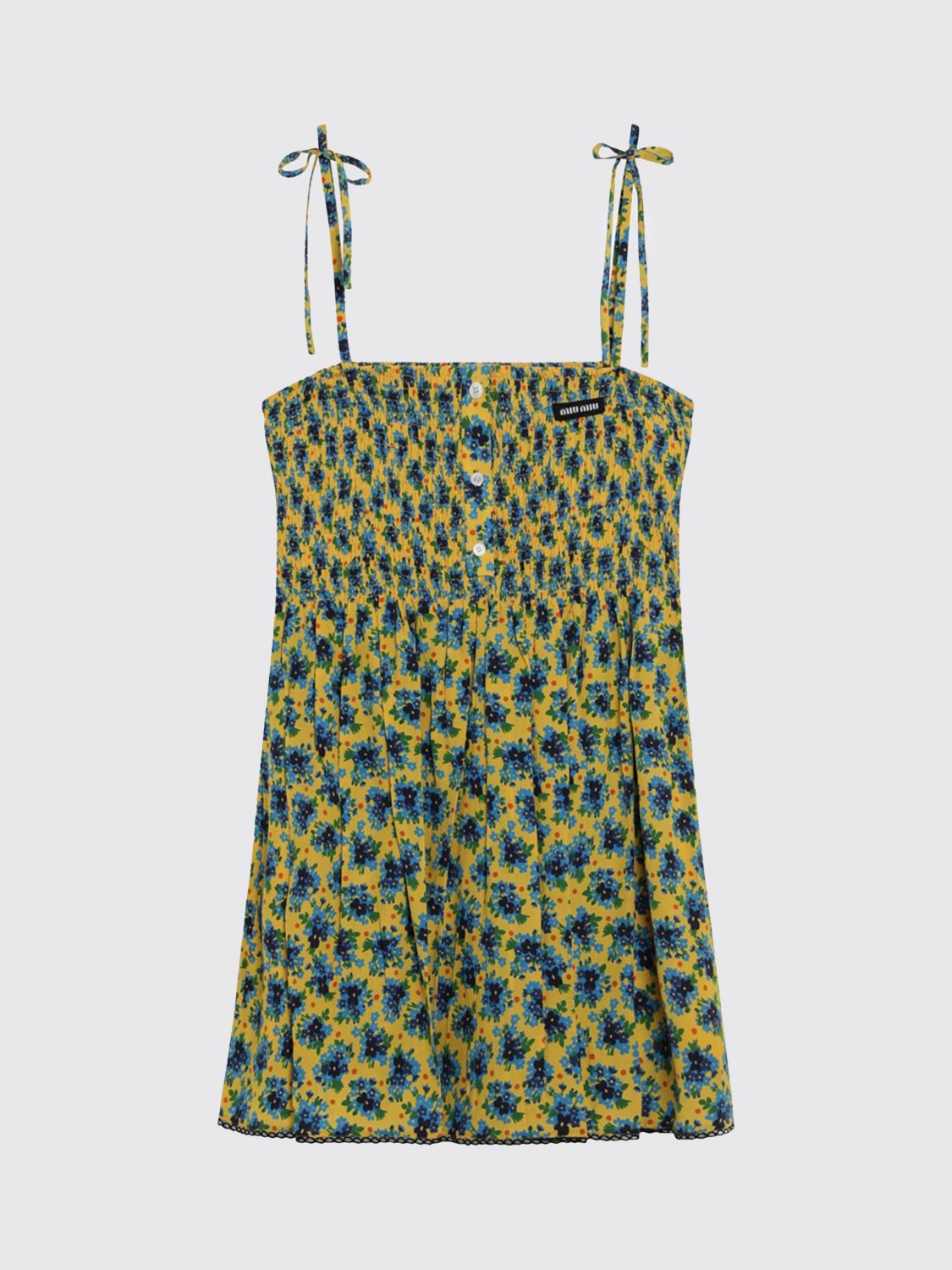 Miu Miu Dress Woman Yellow