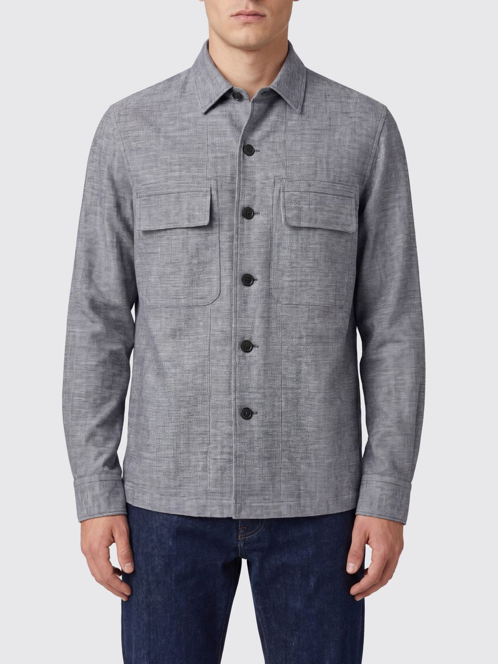 Zegna Jacket Men Grey