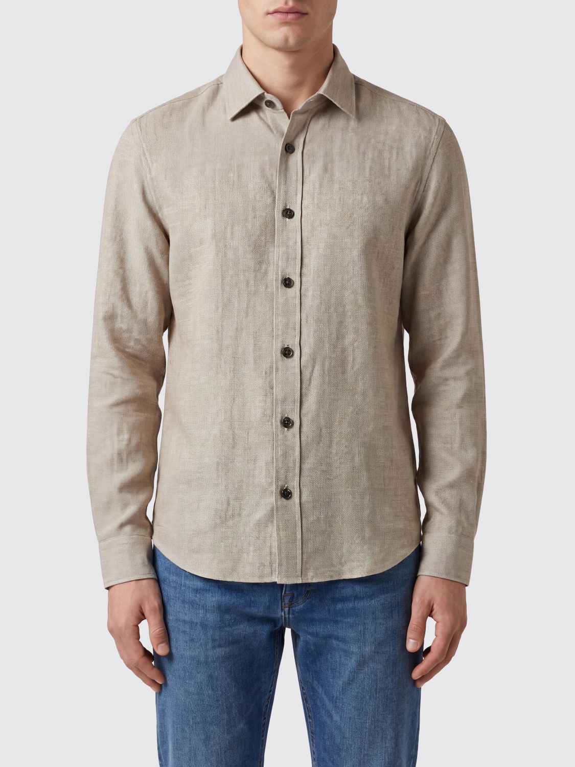 Zegna Jacket Men Grey