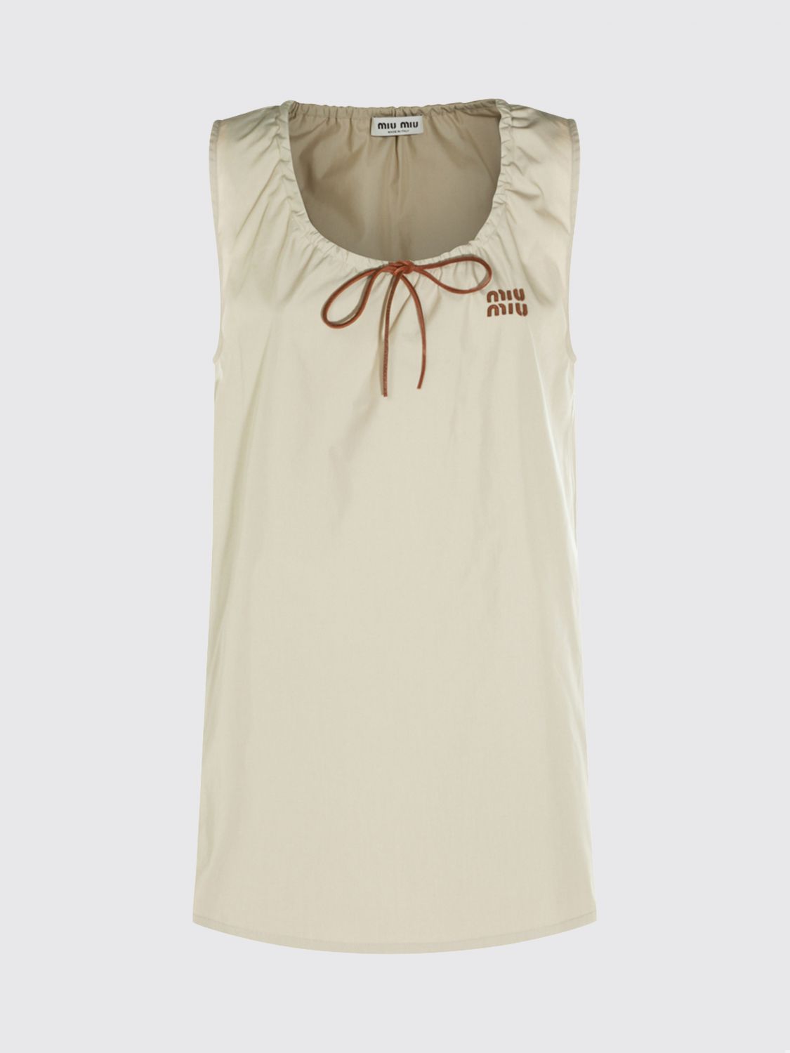 Miu Miu Dress Woman Cream