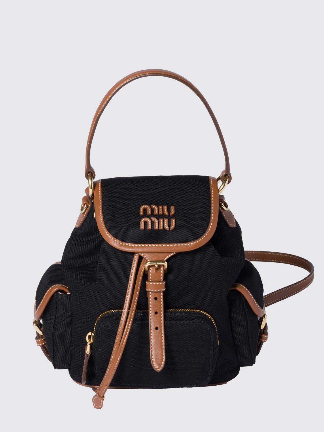 Miu Miu Backpack Woman Black
