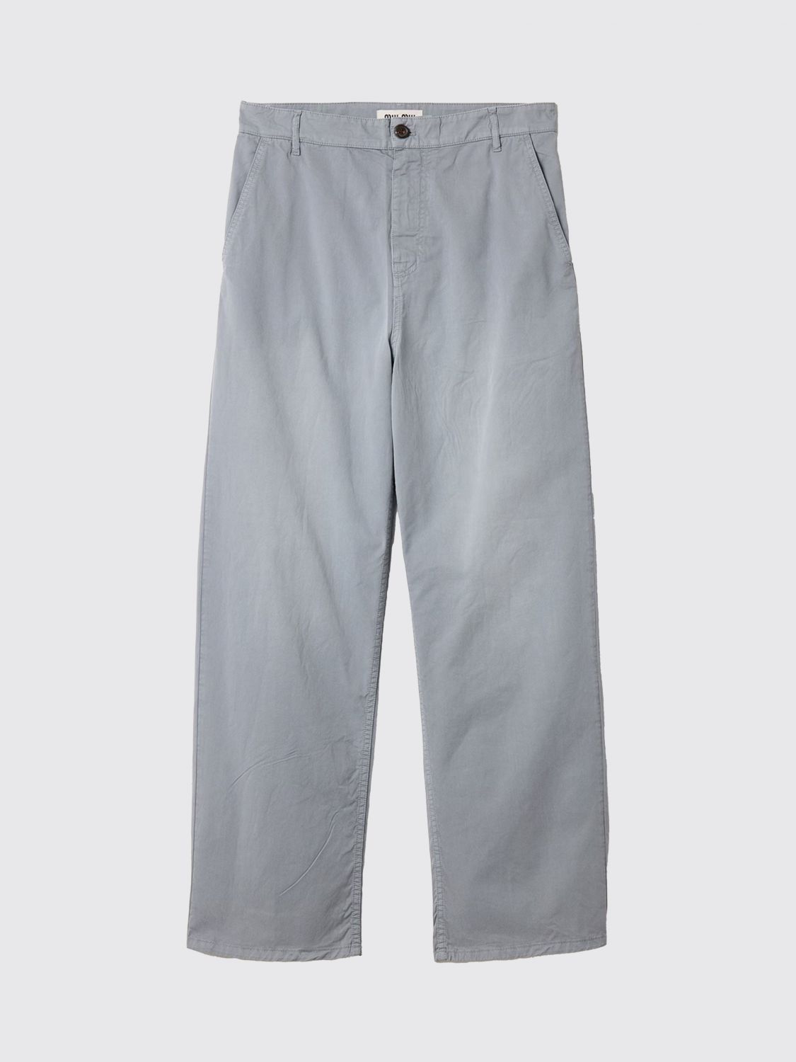 Miu Miu Pants Woman Grey