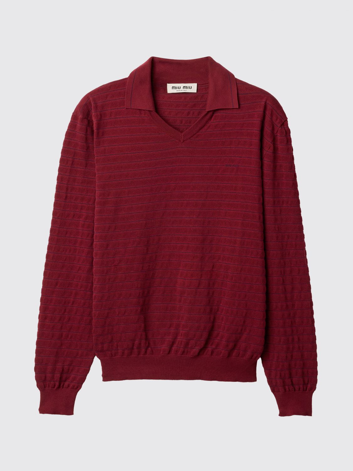 Miu Miu Polo Shirt Woman Red