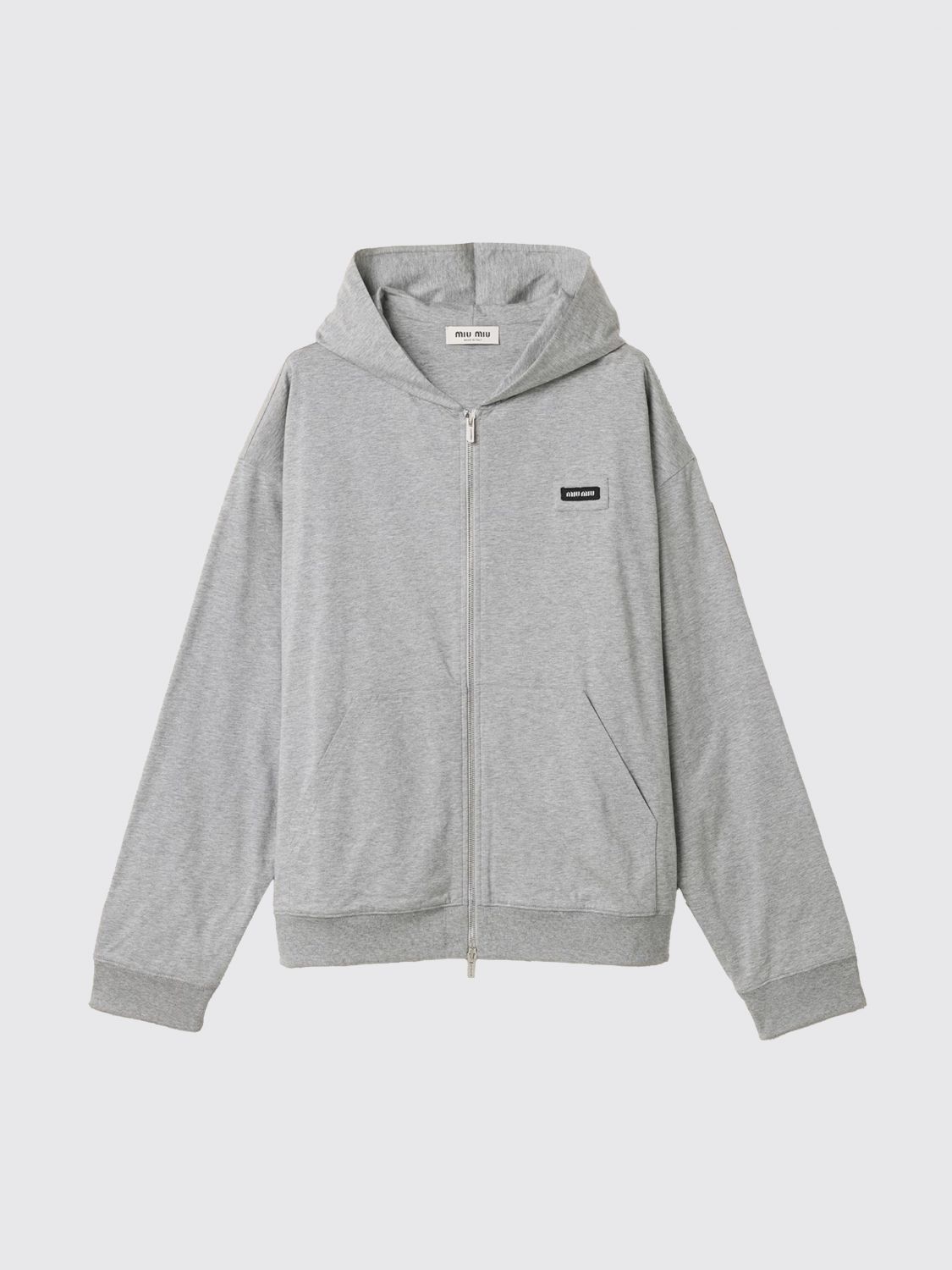 Miu Miu Sweatshirt Woman Grey