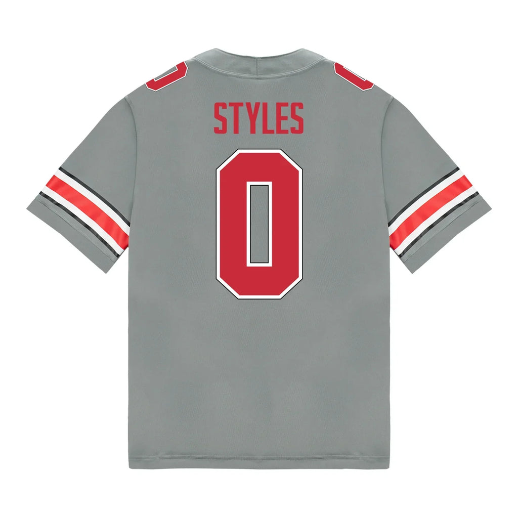 Sonny Styles Ohio State Buckeyes Jersey – Grey