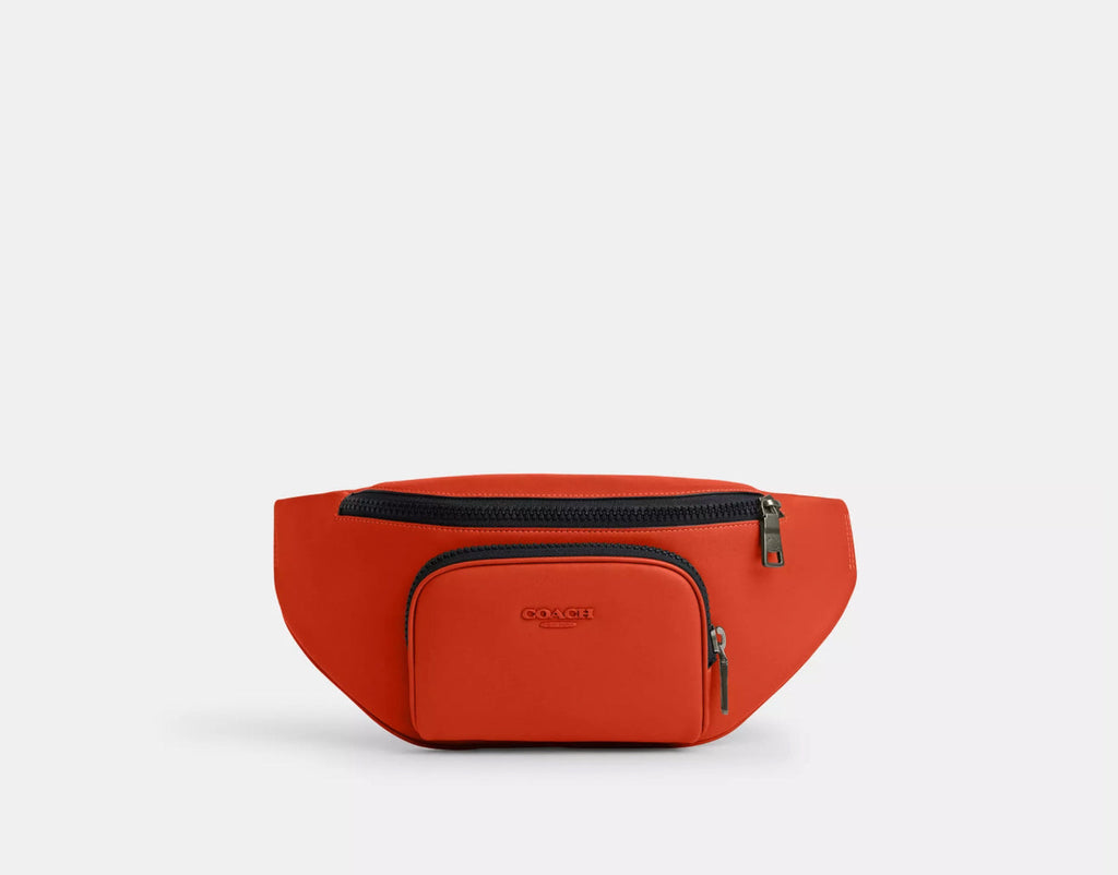 NWT Coach Men’s Racer Belt Bag Sling Bag In Smooth Leather