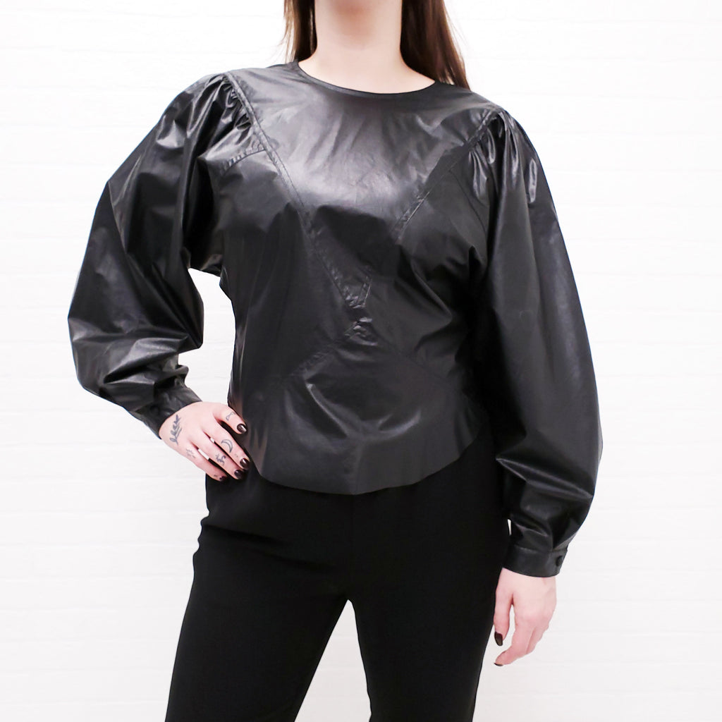 ISABEL MARANT BLACK LONG SLEEVE TOP - SIZE 38