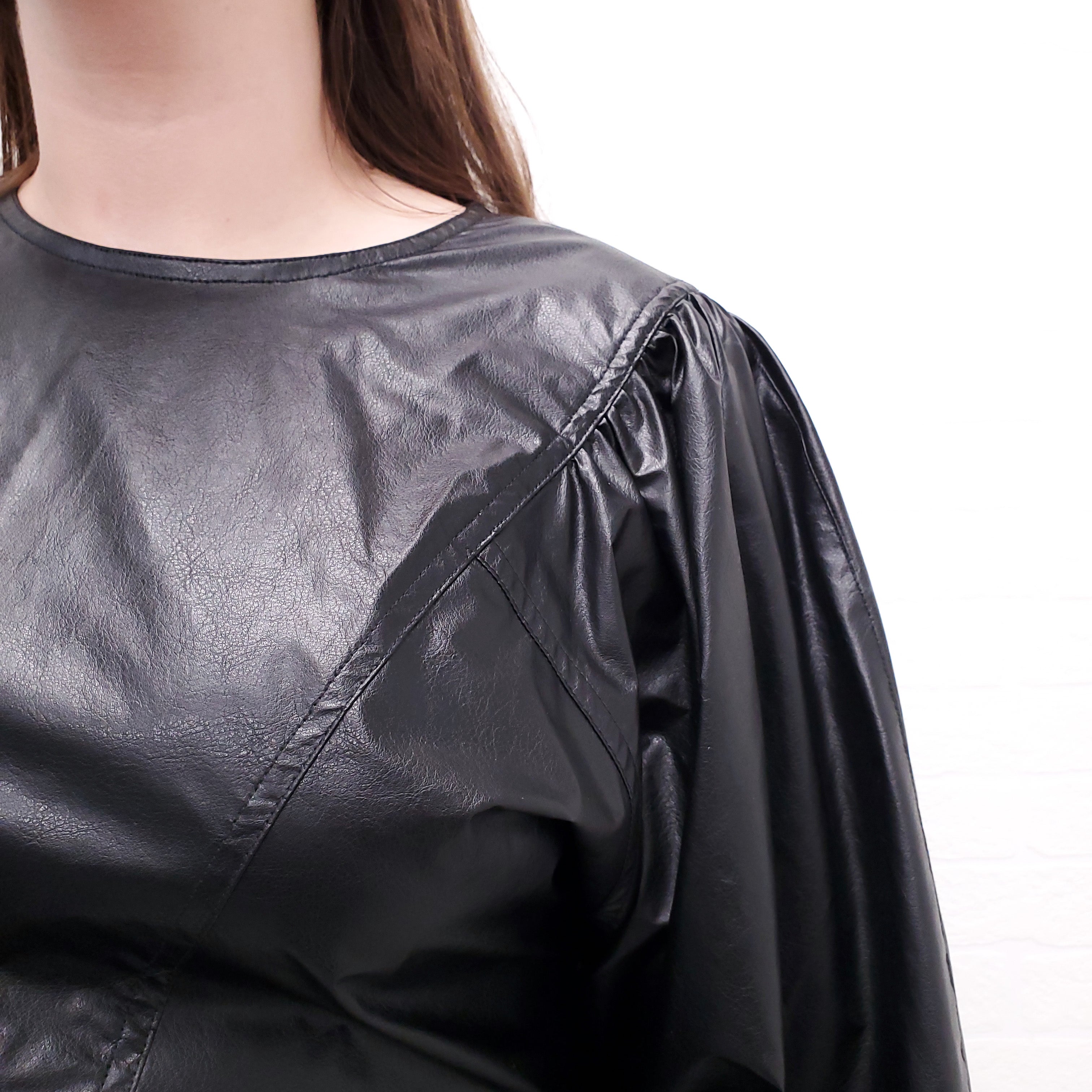 ISABEL MARANT BLACK LONG SLEEVE TOP - SIZE 38