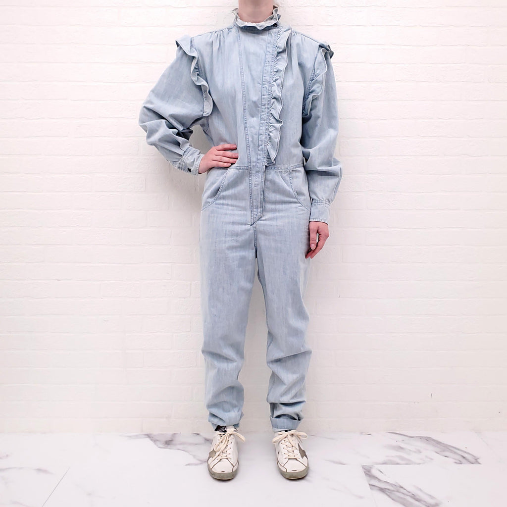 ISABEL MARANT ÉTOILE DENIM JUMPSUIT - SIZE 34