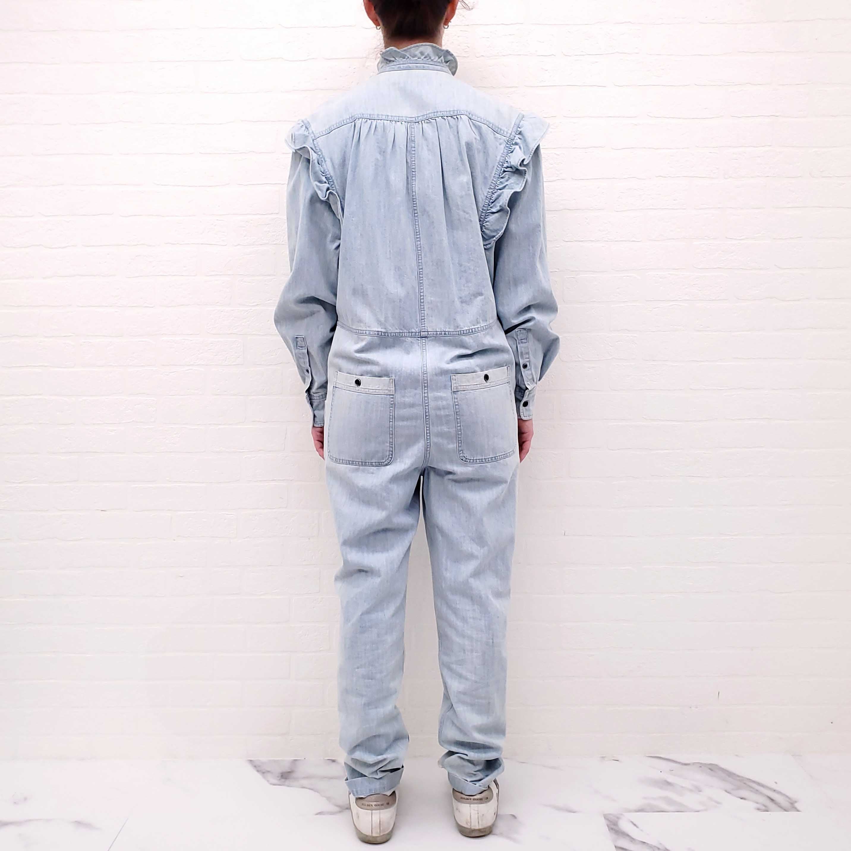 ISABEL MARANT ÉTOILE DENIM JUMPSUIT - SIZE 34