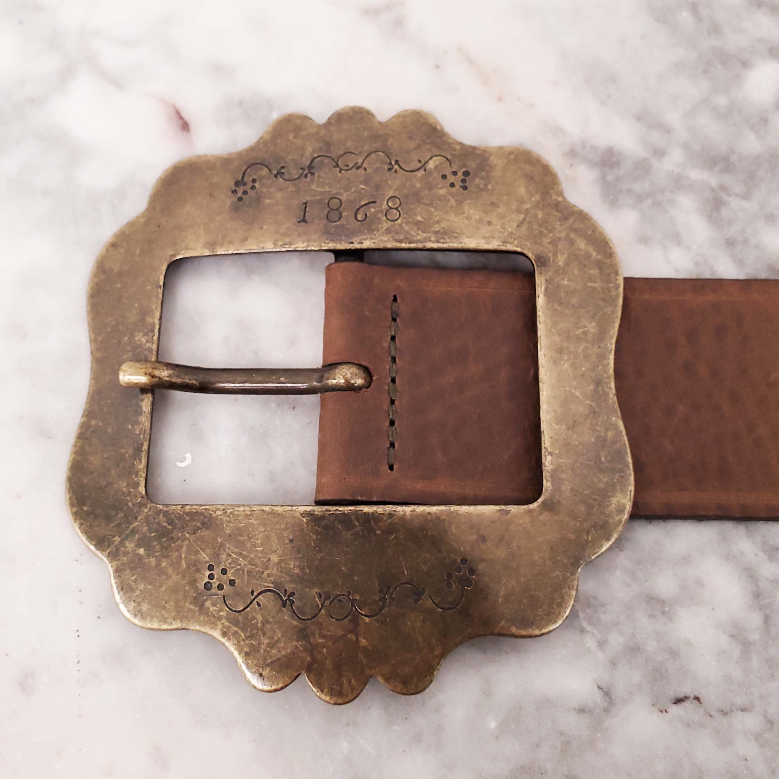 ISABEL MARANT LARGE BUCKLE BELT - SIZE 80