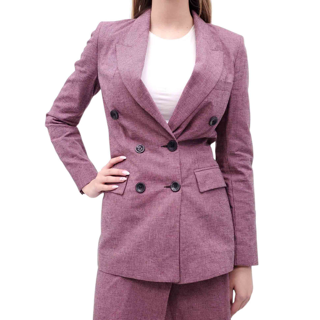ISABEL MARANT PURPLE PLAID SKIRT SET - SIZE 36