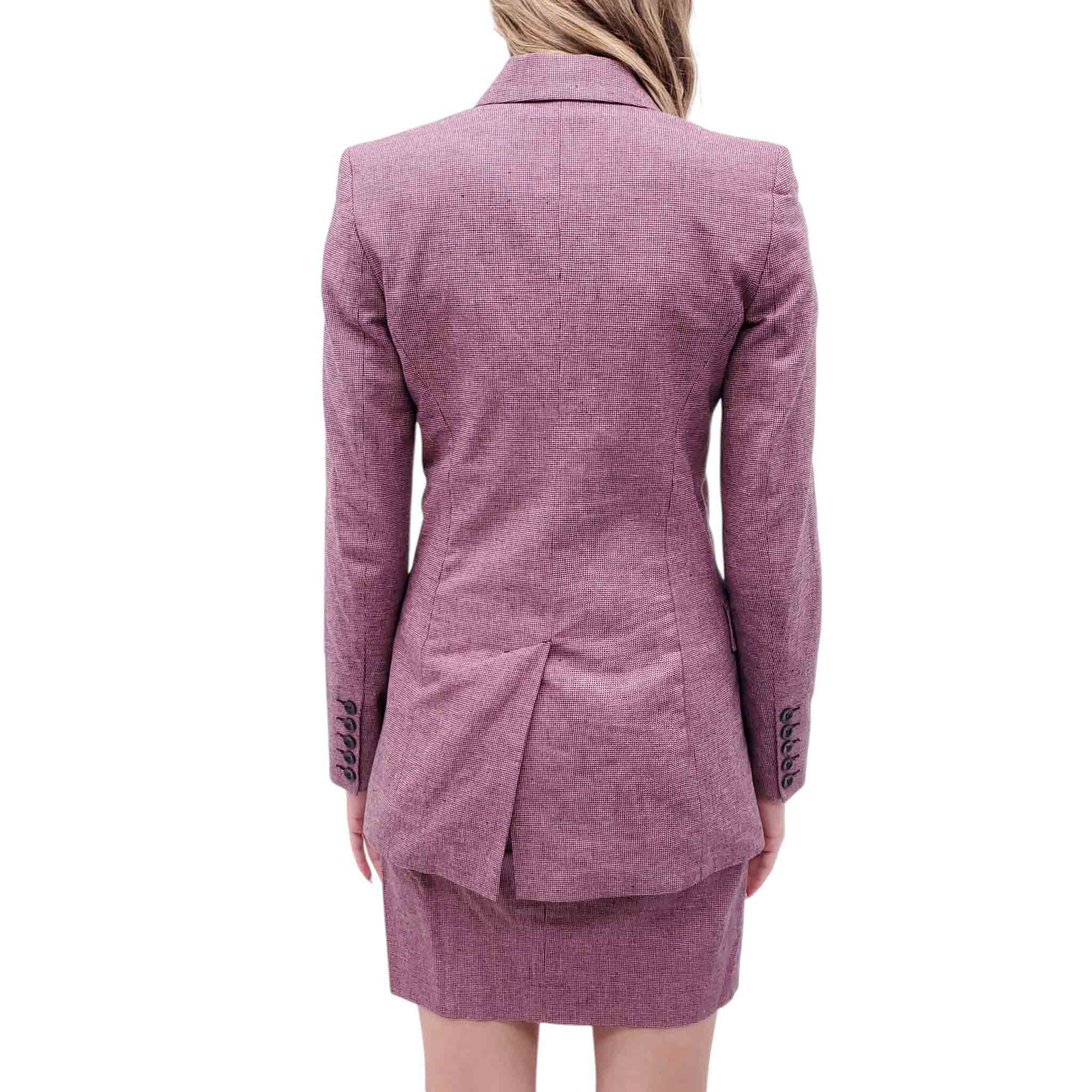 ISABEL MARANT PURPLE PLAID SKIRT SET - SIZE 36