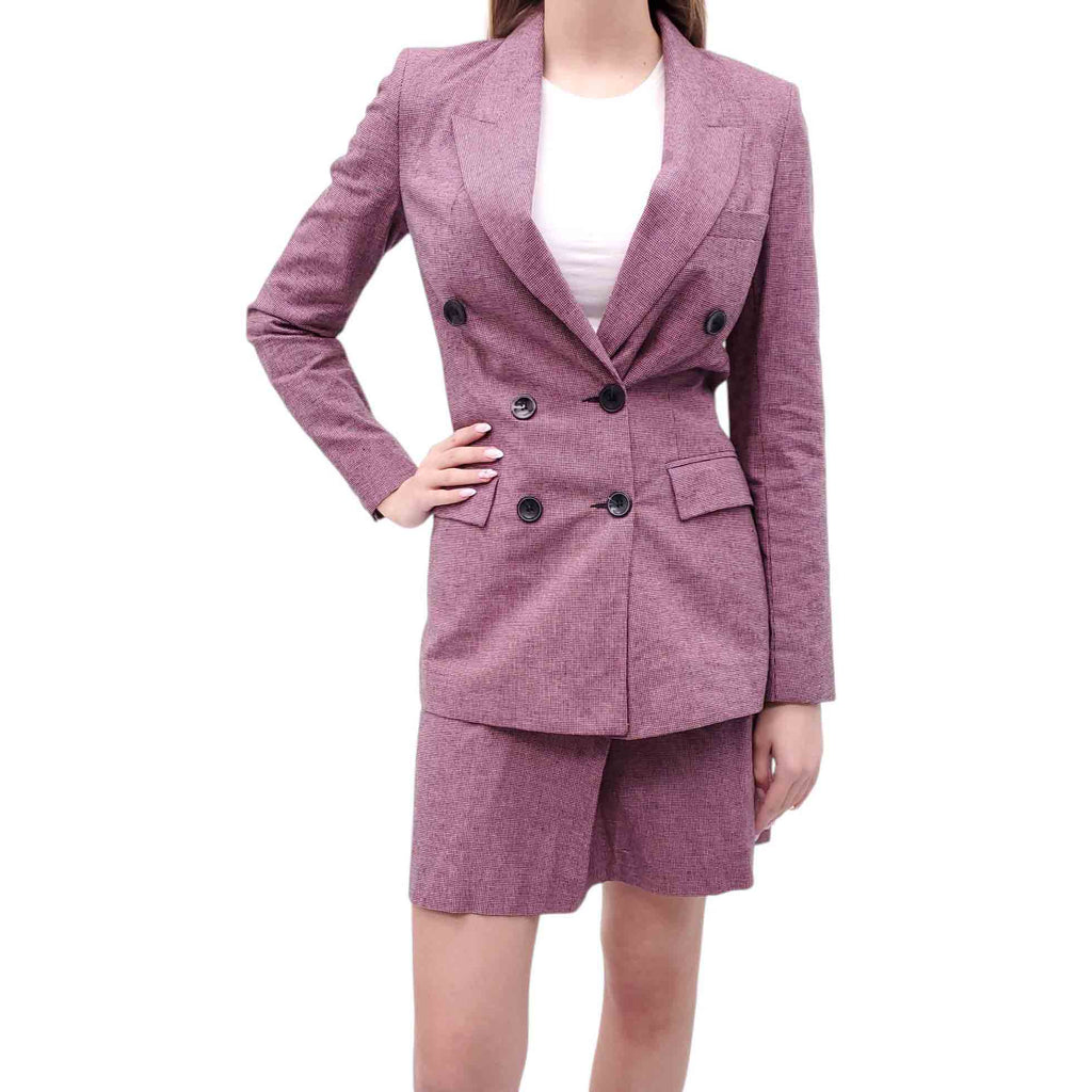 ISABEL MARANT PURPLE PLAID SKIRT SET - SIZE 36