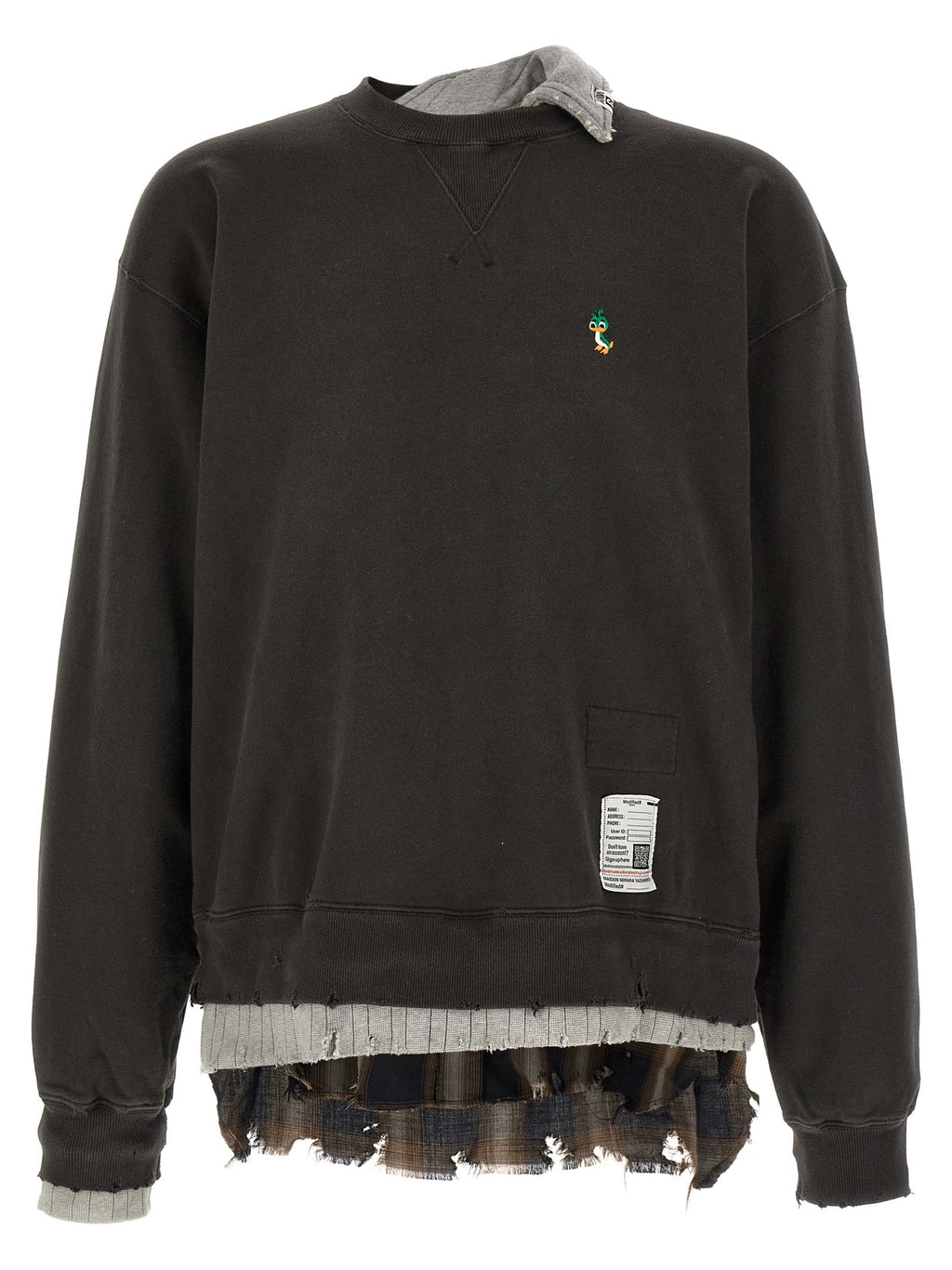 Maison Mihara Yasuhiro Men Three Layer Sweatshirt