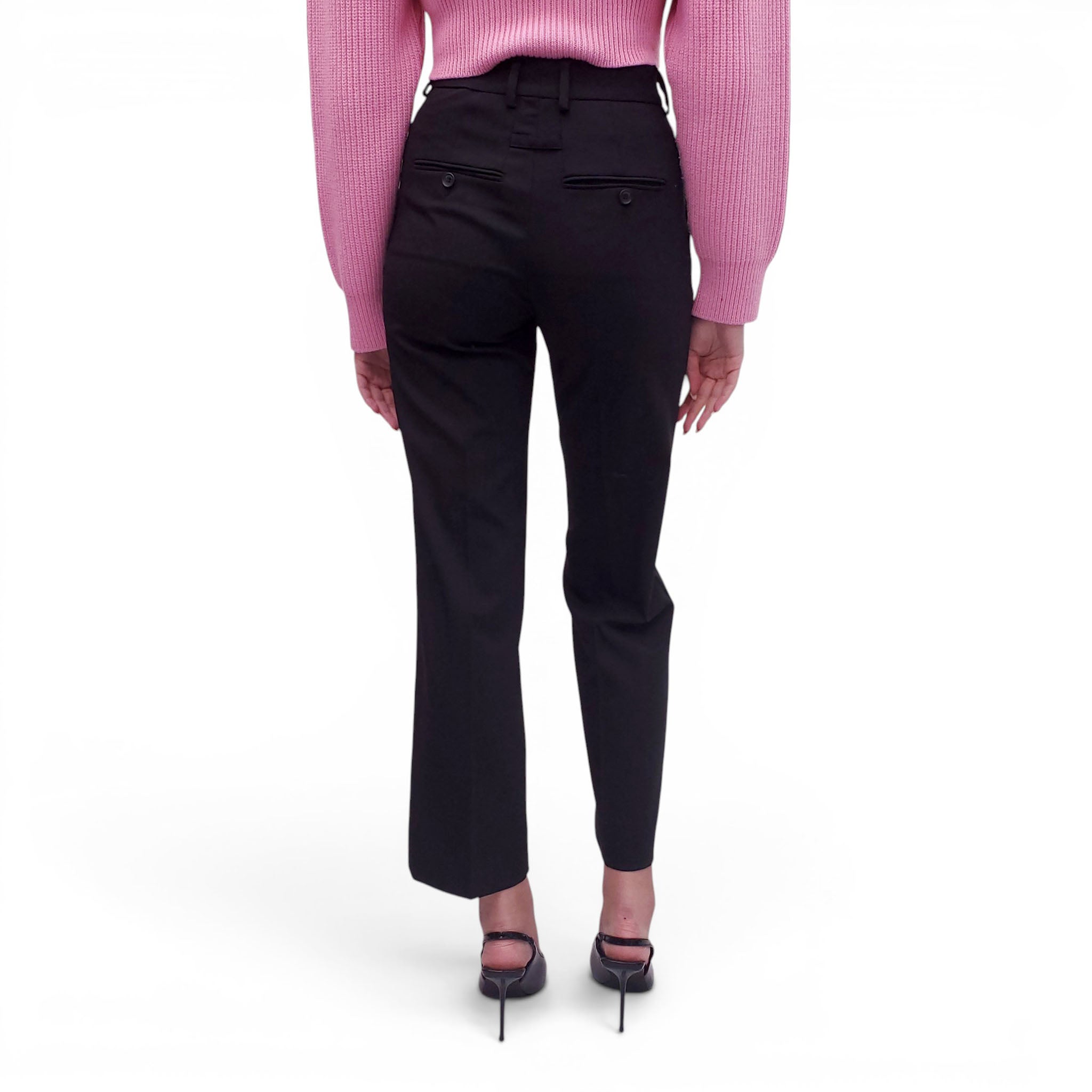 JACQUEMUS BLACK 'LE PAPIER' TROUSERS - SIZE 32