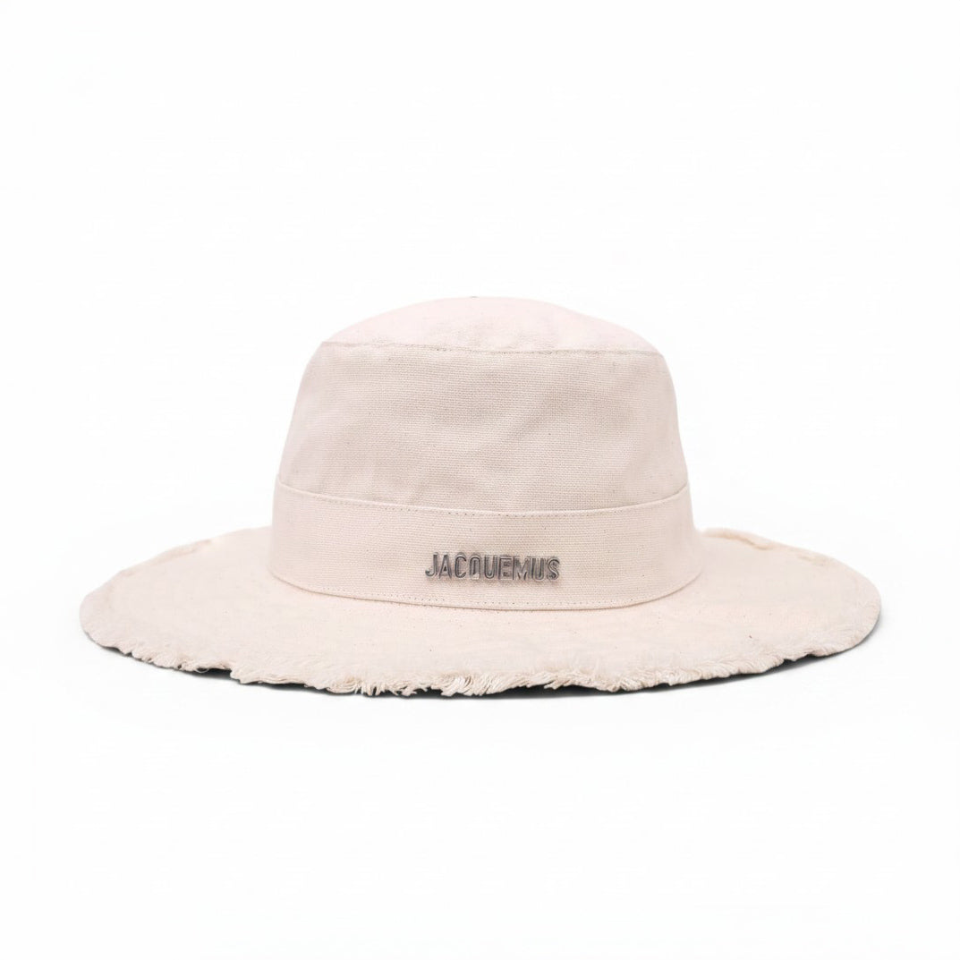 JACQUEMUS CREAM BUCKET HAT- SIZE 60