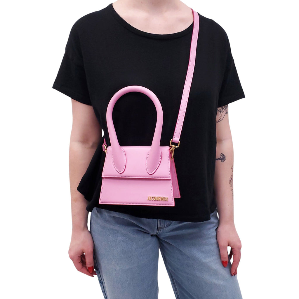JACQUEMUS PINK TOP HANDLE BAG