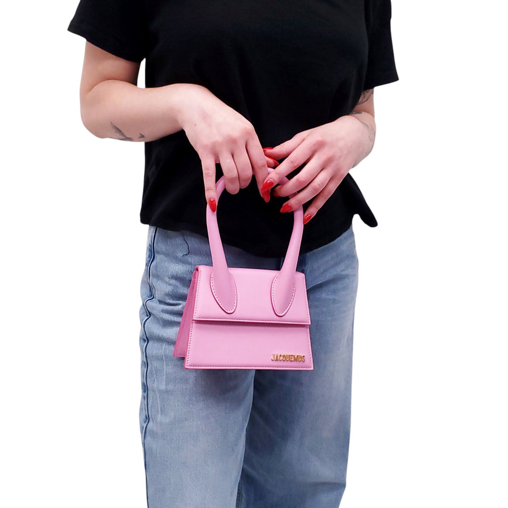 JACQUEMUS PINK TOP HANDLE BAG