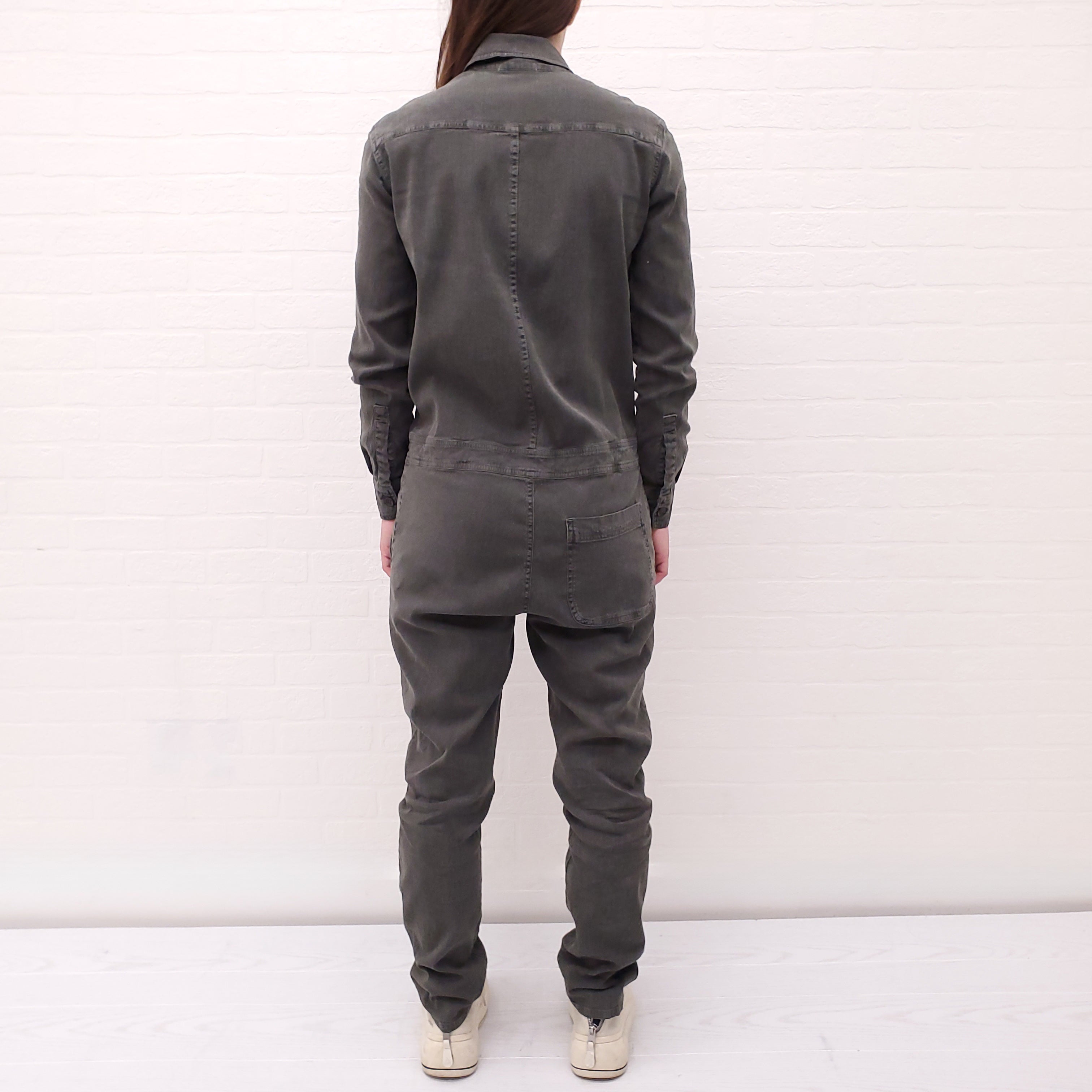 JAMES PERSE ARMY GREEN JUMPSUIT - SIZE 0/XS