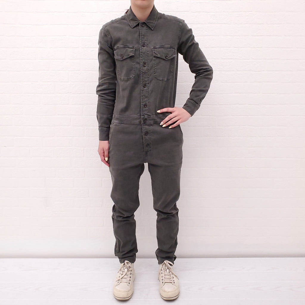 JAMES PERSE ARMY GREEN JUMPSUIT - SIZE 0/XS