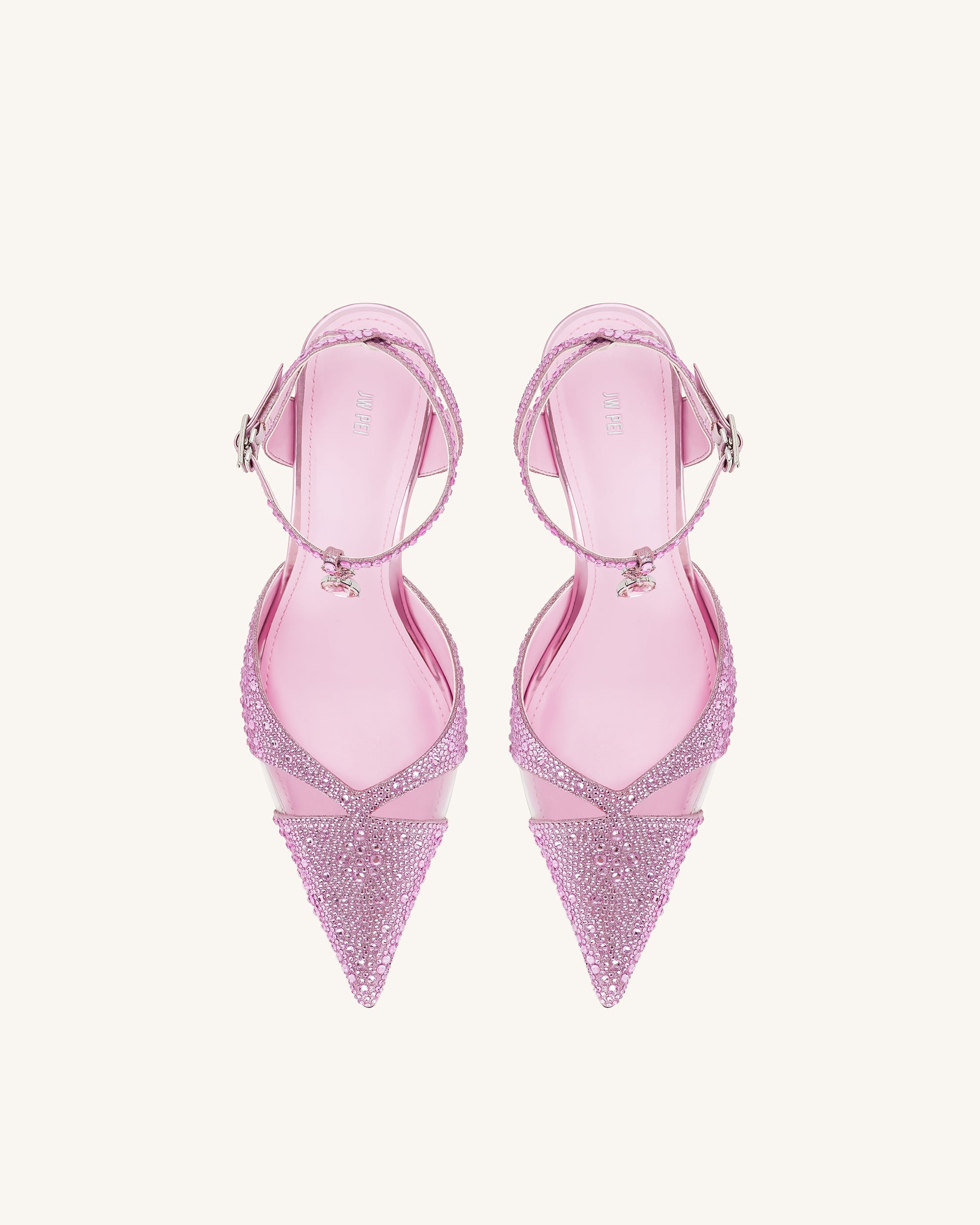 Haidi Artificial Crystal Pumps - Pink
