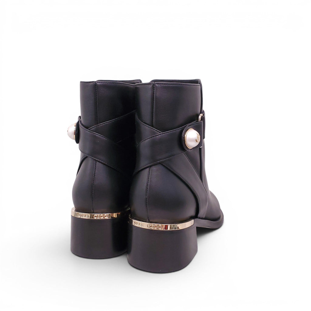 JIMMY CHOO NOOR 45MM BOOTS - SIZE 37