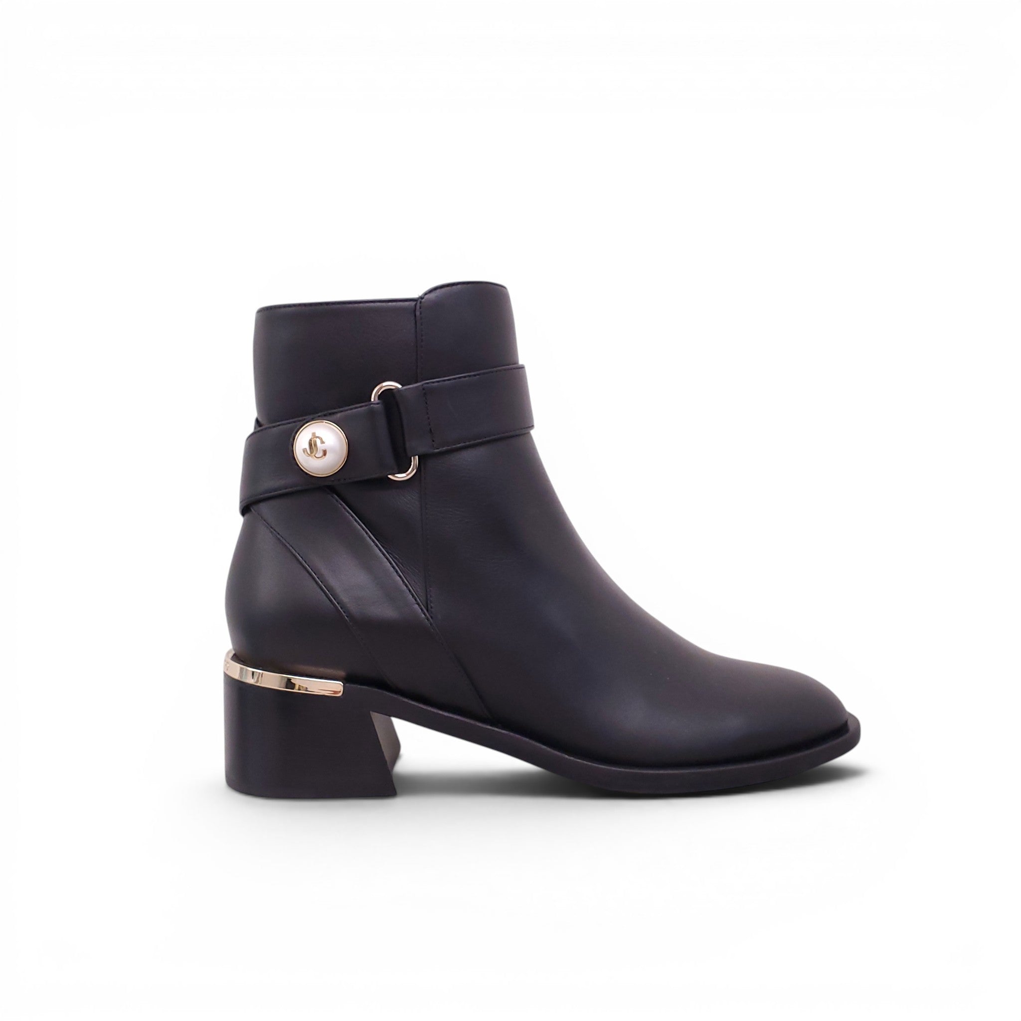JIMMY CHOO NOOR 45MM BOOTS - SIZE 37