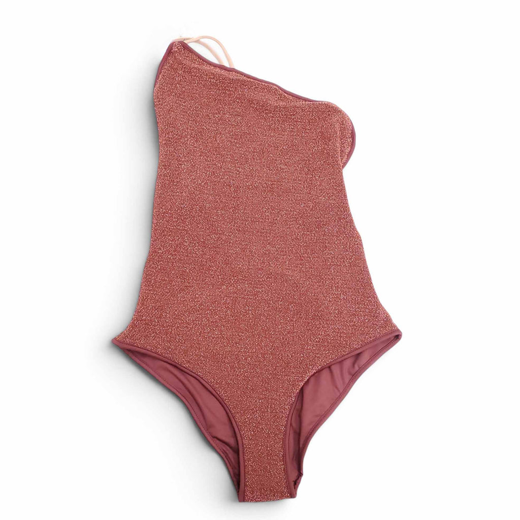JOHANNA ORTIZ BRONZE METALLIC ONE-PIECE SWIMSUIT - SIZE XS