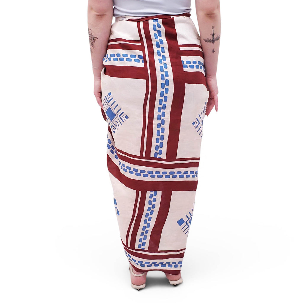 JOHANNA ORTIZ PATTERNED COVER-UP WRAP