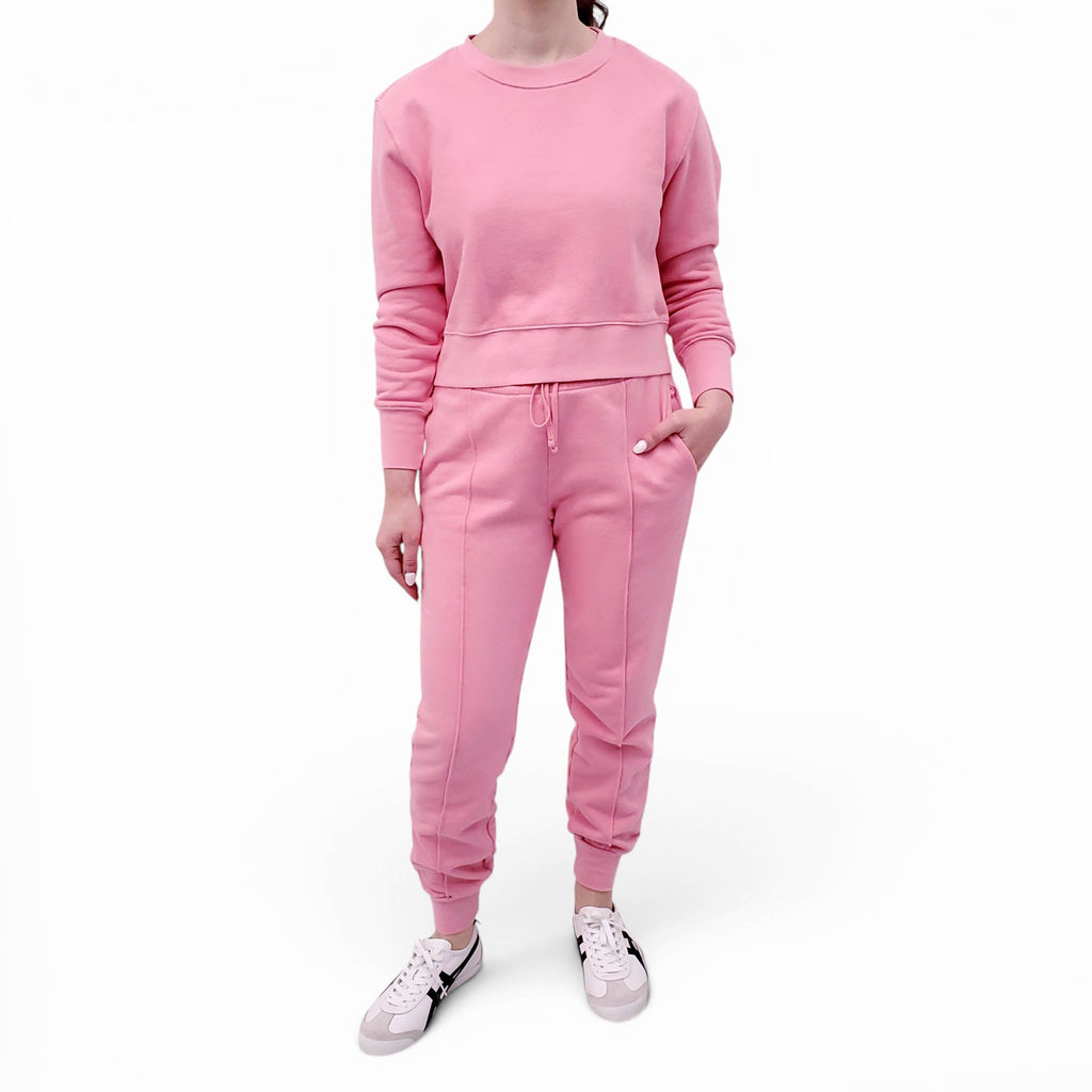 JONATHAN SIMKHAI PINK SWEATSUIT - SIZE XS