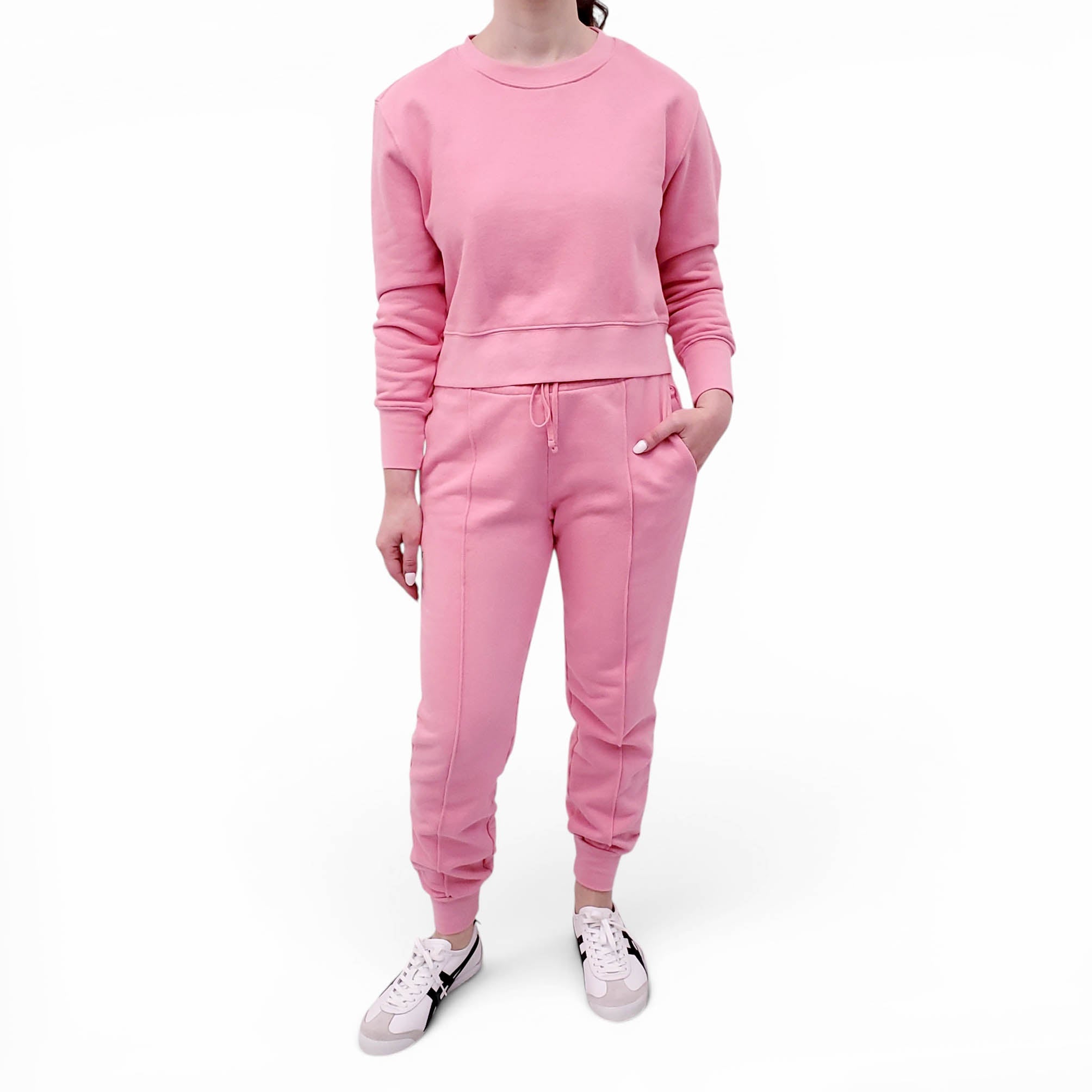 JONATHAN SIMKHAI PINK SWEATSUIT - SIZE XS