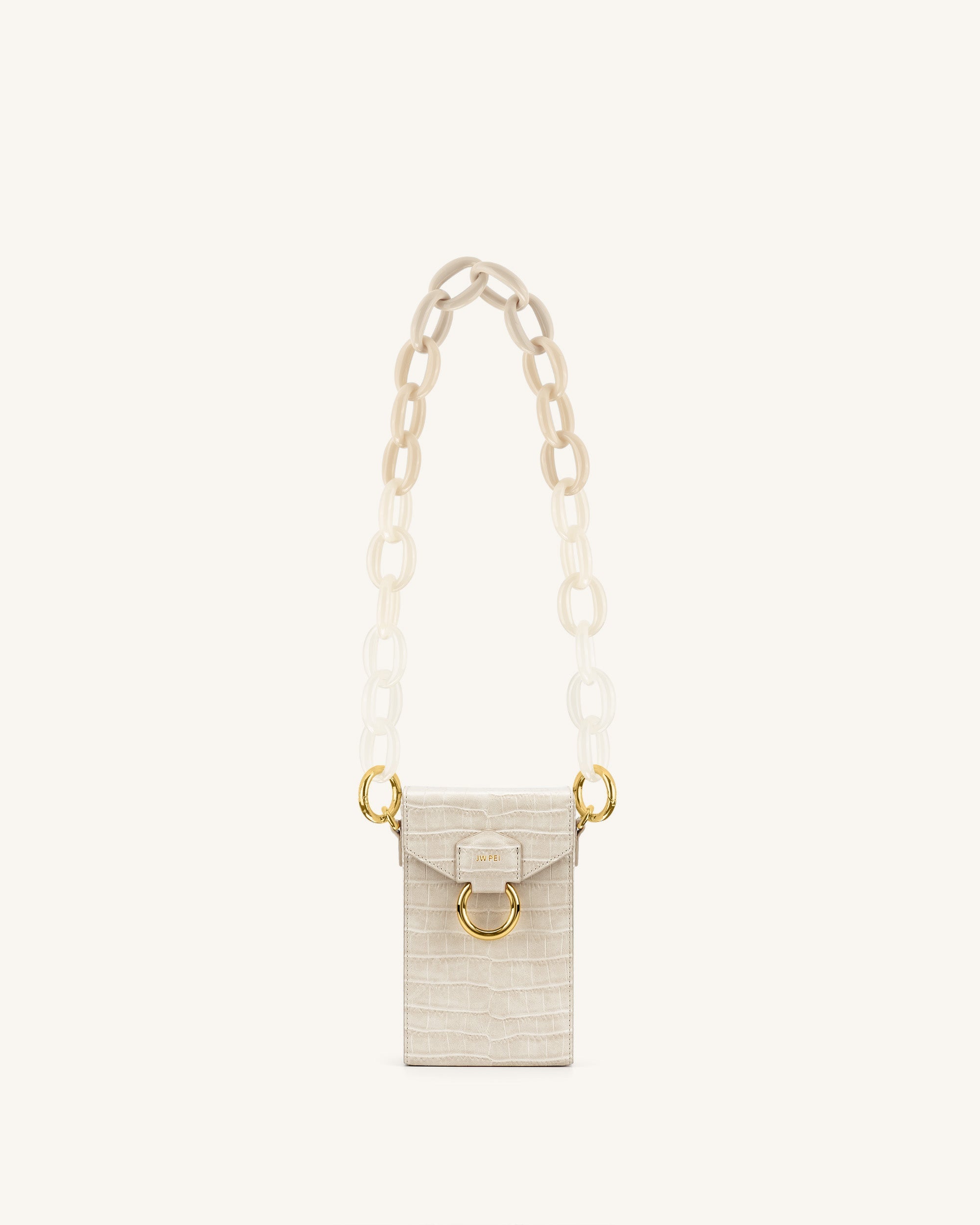 Mya Gradient Acrylic Chain Strap - Ivory